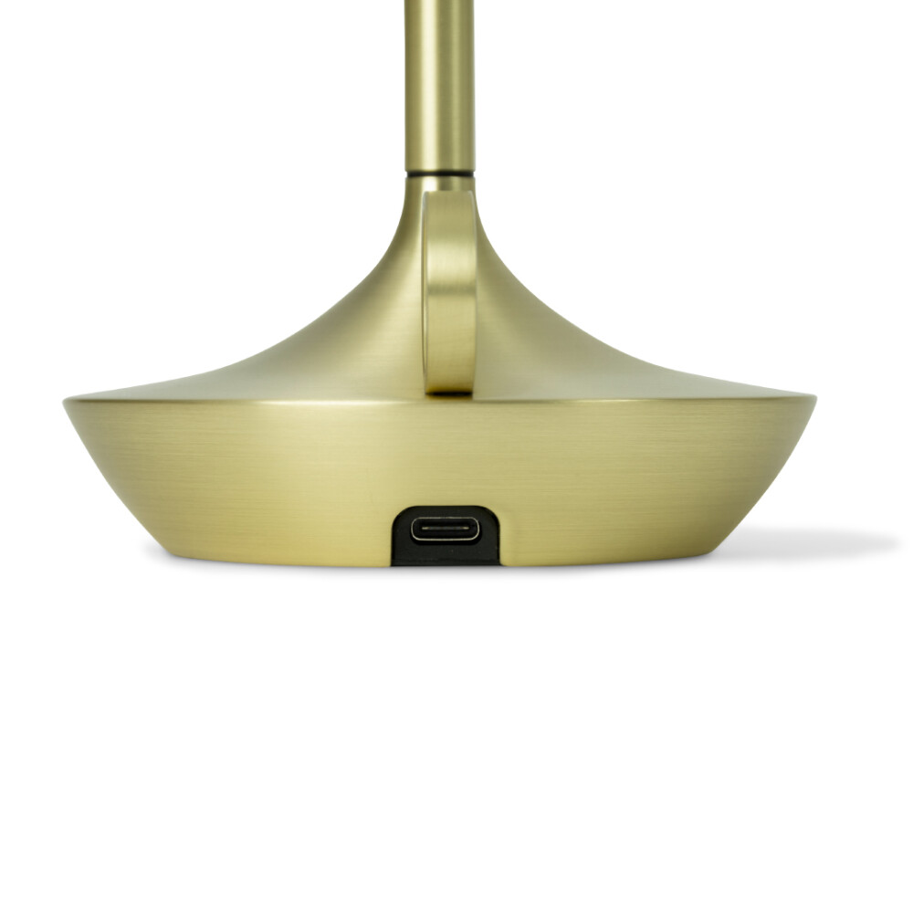 Graypants Wick Oplaadbare tafellamp messing