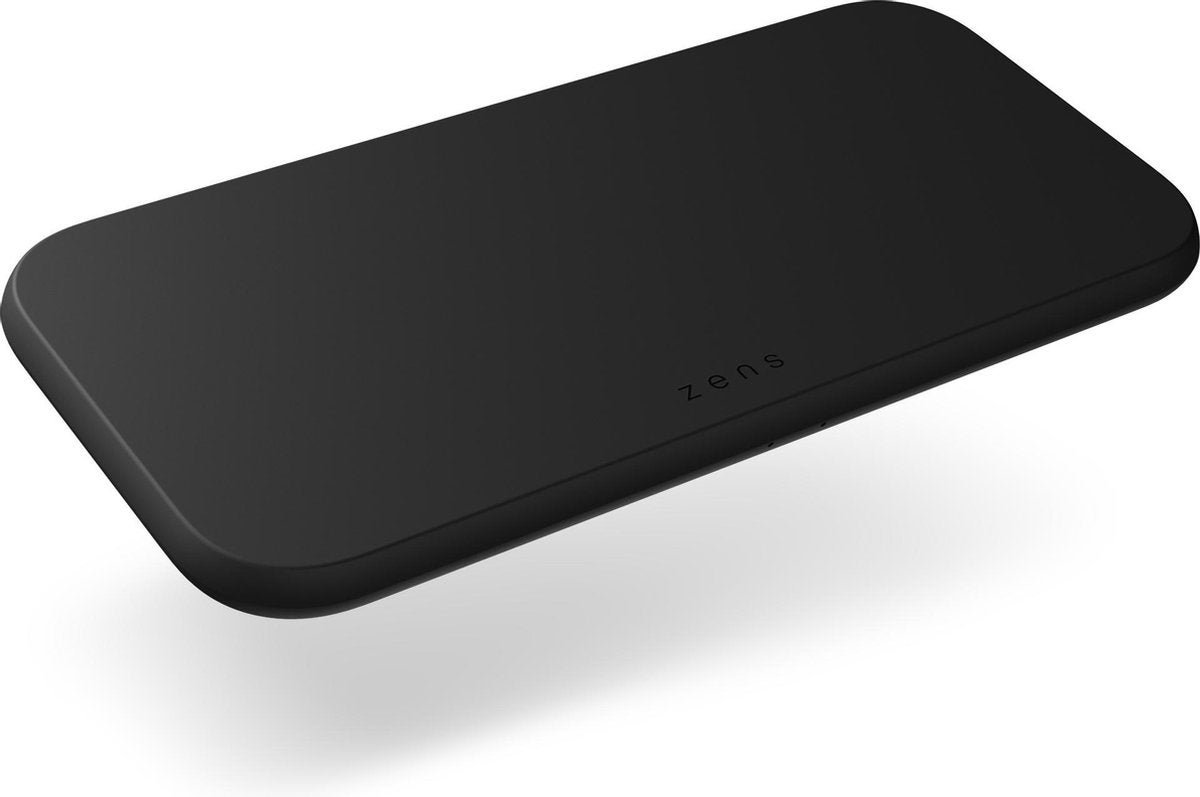 Zens Dual fast draadloze oplader zwart (2x 10W)