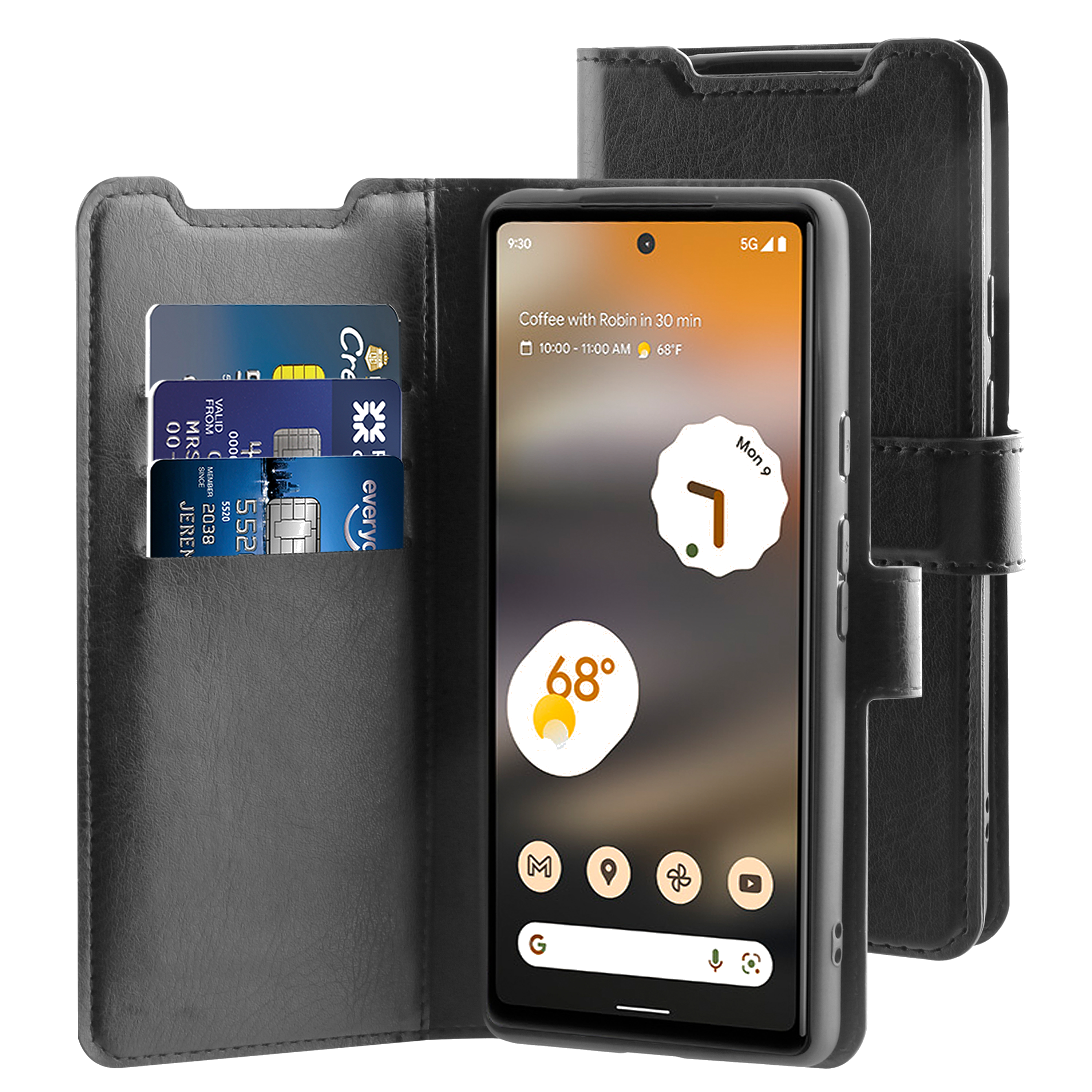 BeHello Google Pixel 7 Gel wallet case zwart