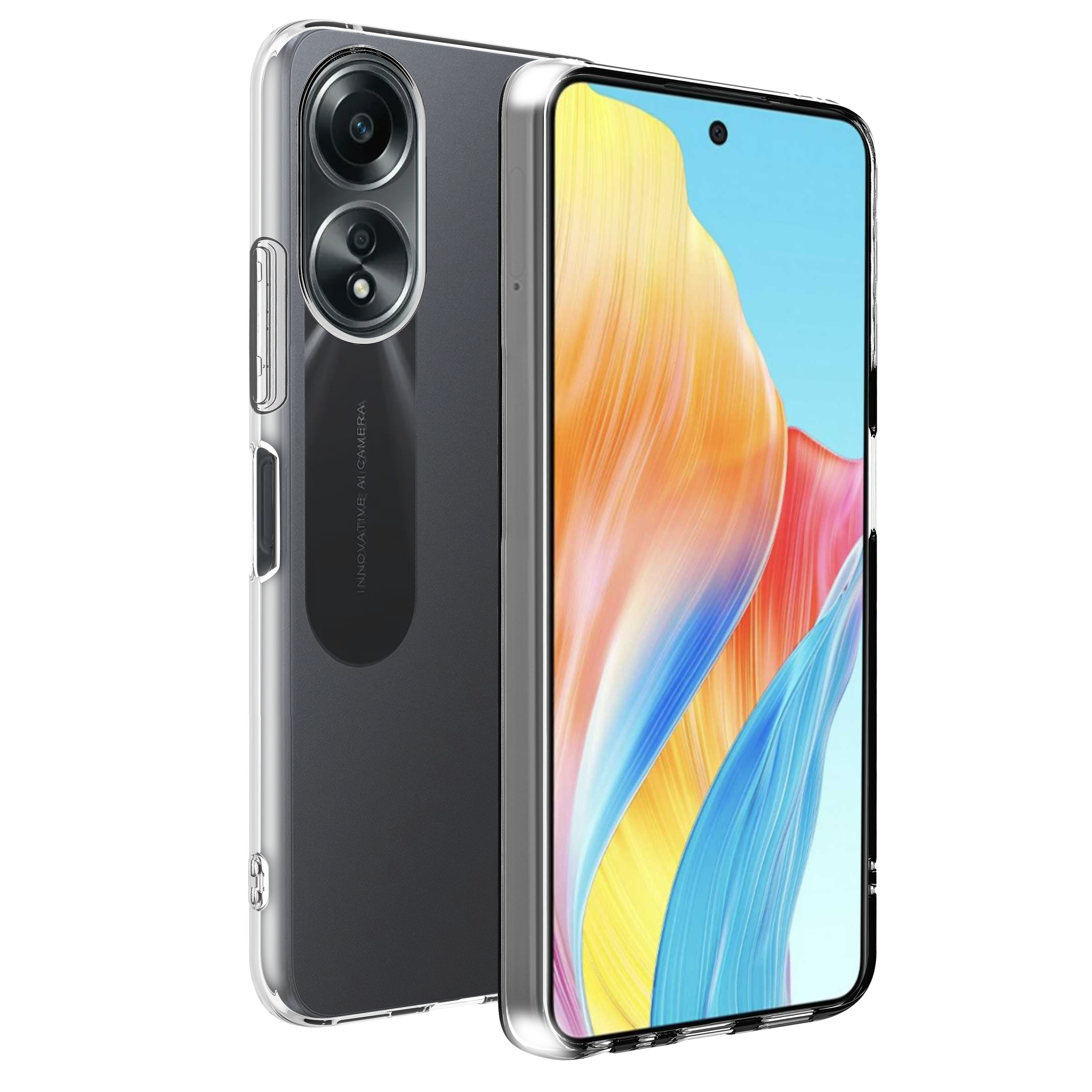 BeHello Oppo A58 4G Thin gel case transparant
