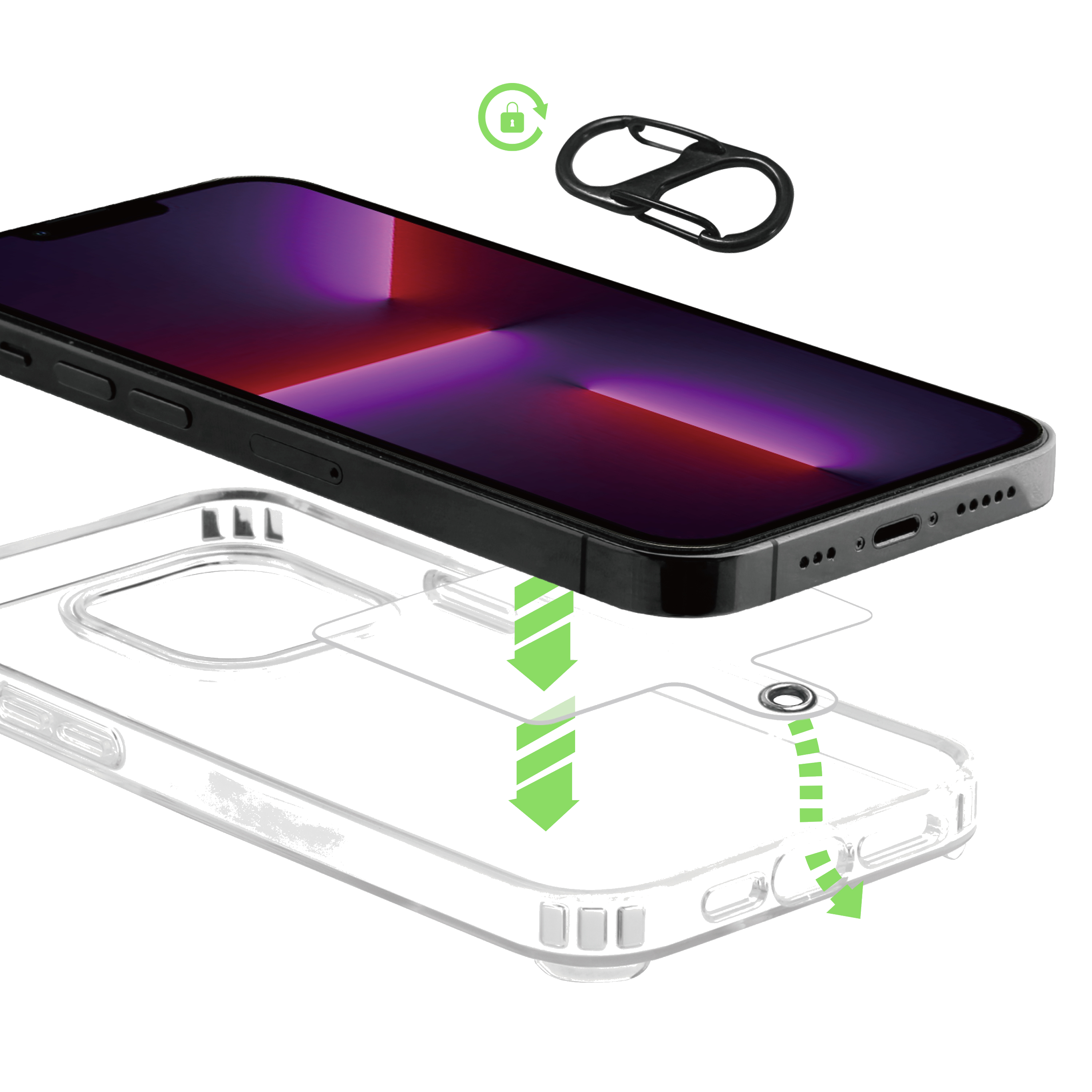 BeHello Telefoonkoord zwart