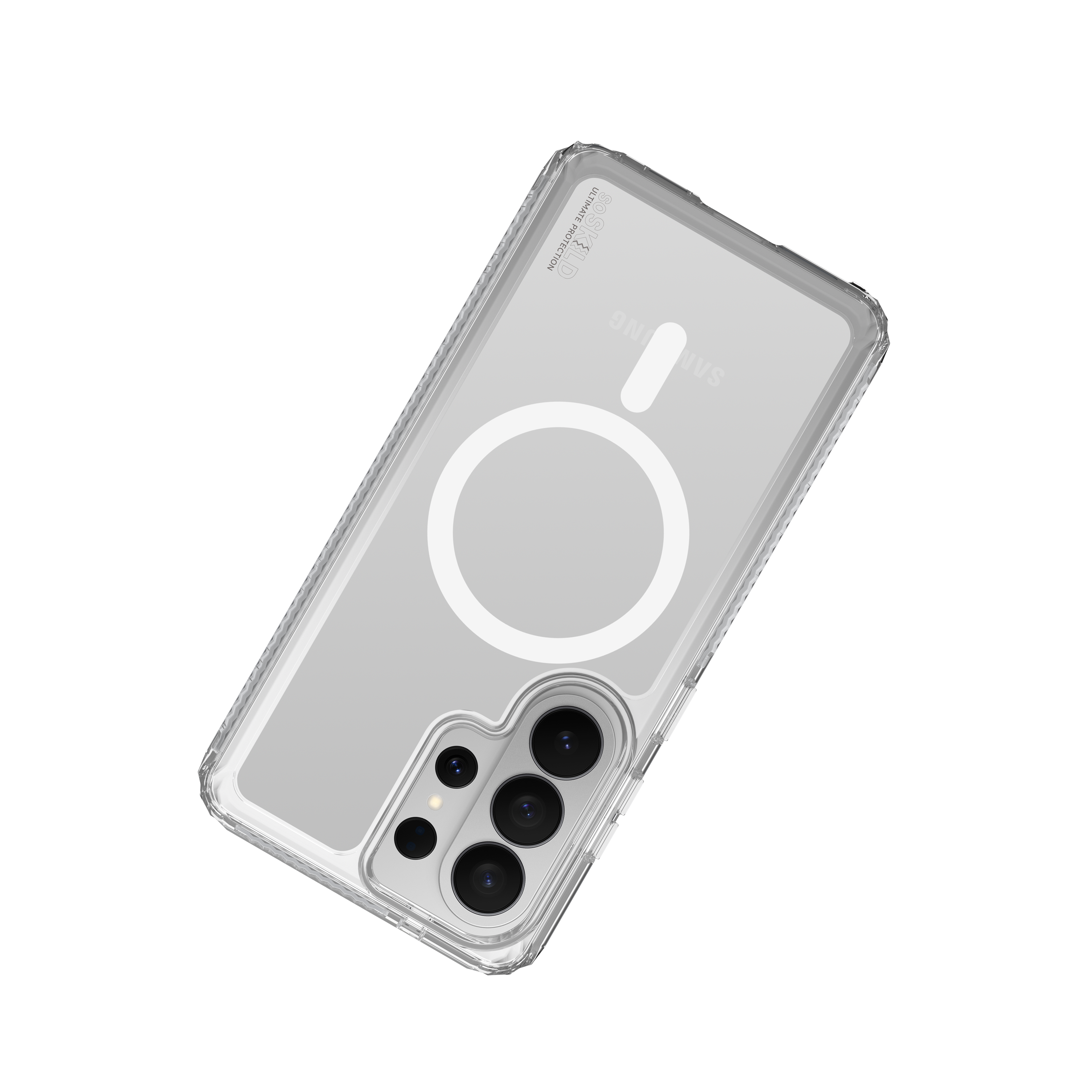 SoSkild Samsung Galaxy S26 Ultra Defend heavy impact case met magnetische ring transparant