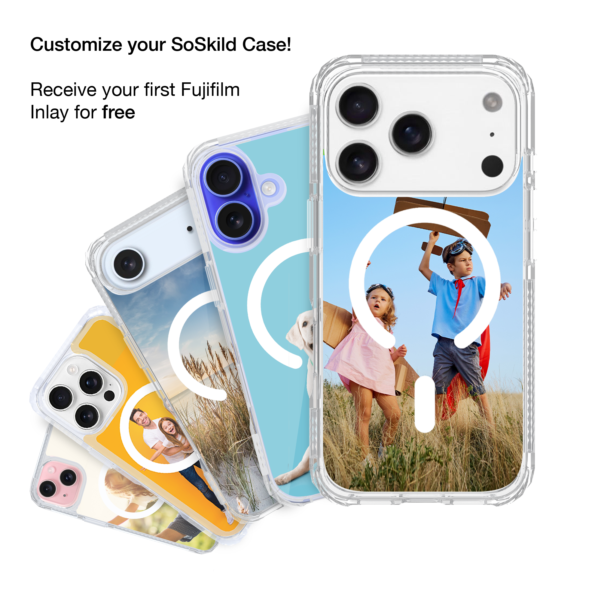 SoSkild iPhone 17 Pro Defend heavy impact case met magnetische ring transparant