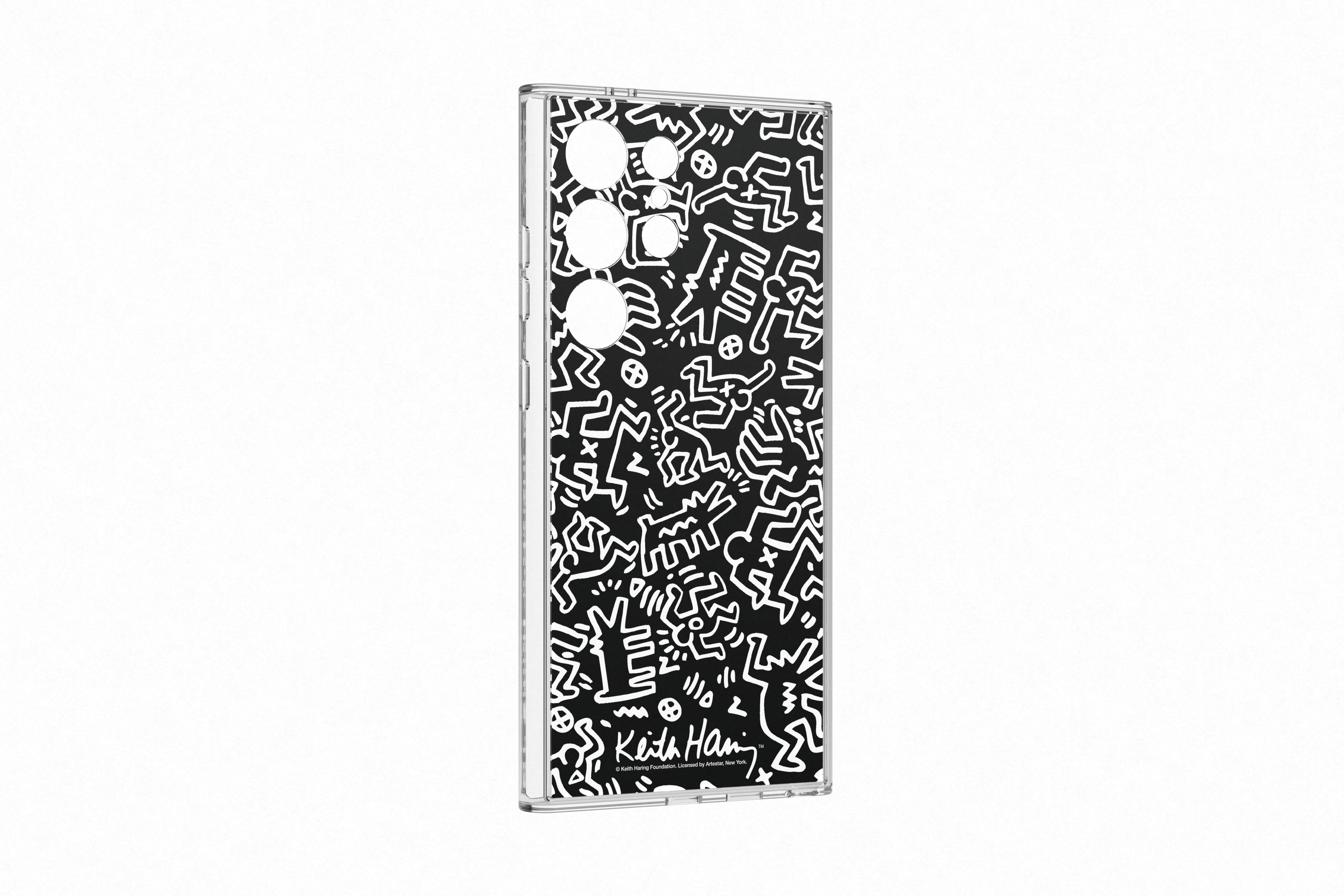 Samsung Galaxy S24 Ultra Keith Haring mono plate kaart zwart