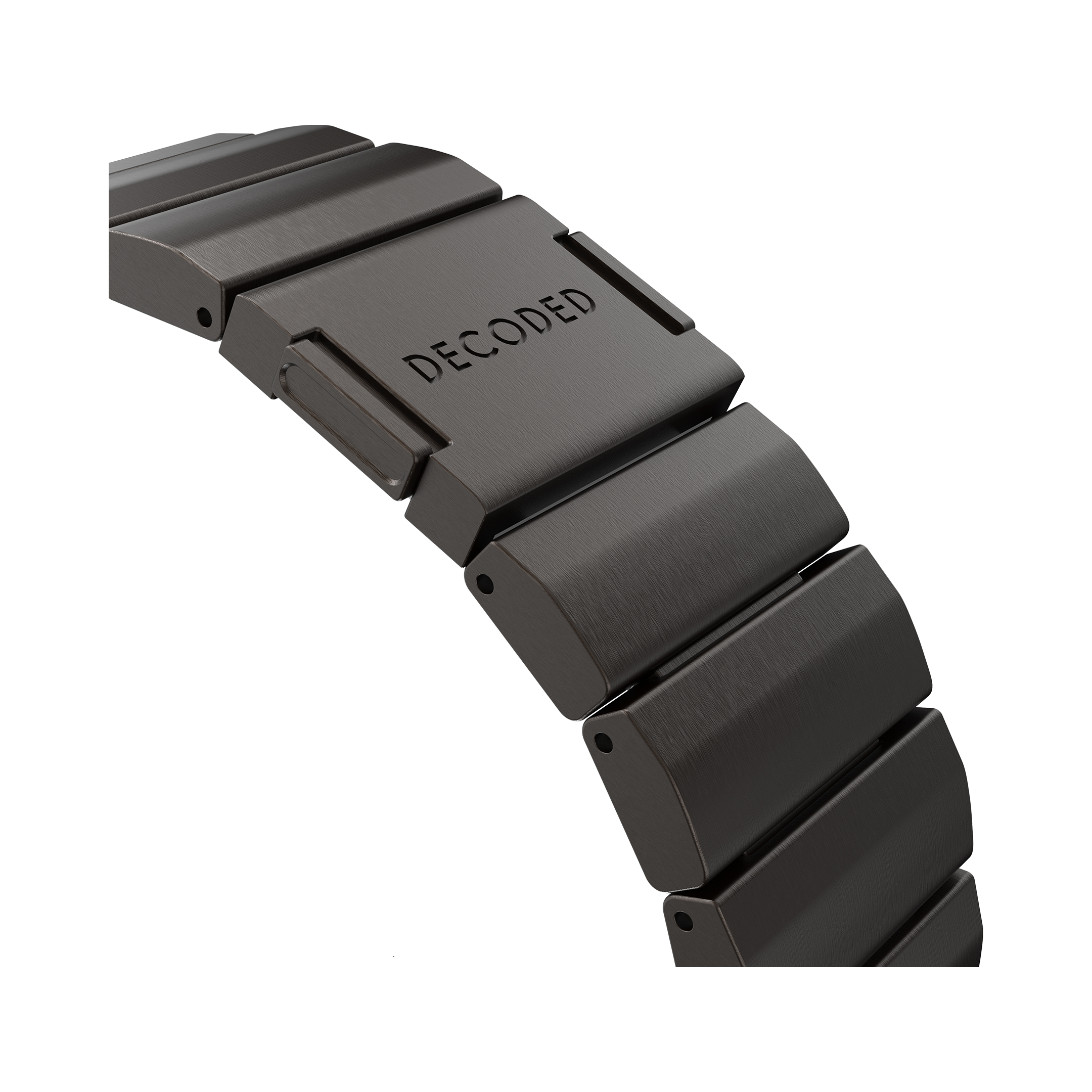 Decoded Titanium Traction bandje voor Apple Watch (Ultra 1/2) 44/45/46/49 mm zwart