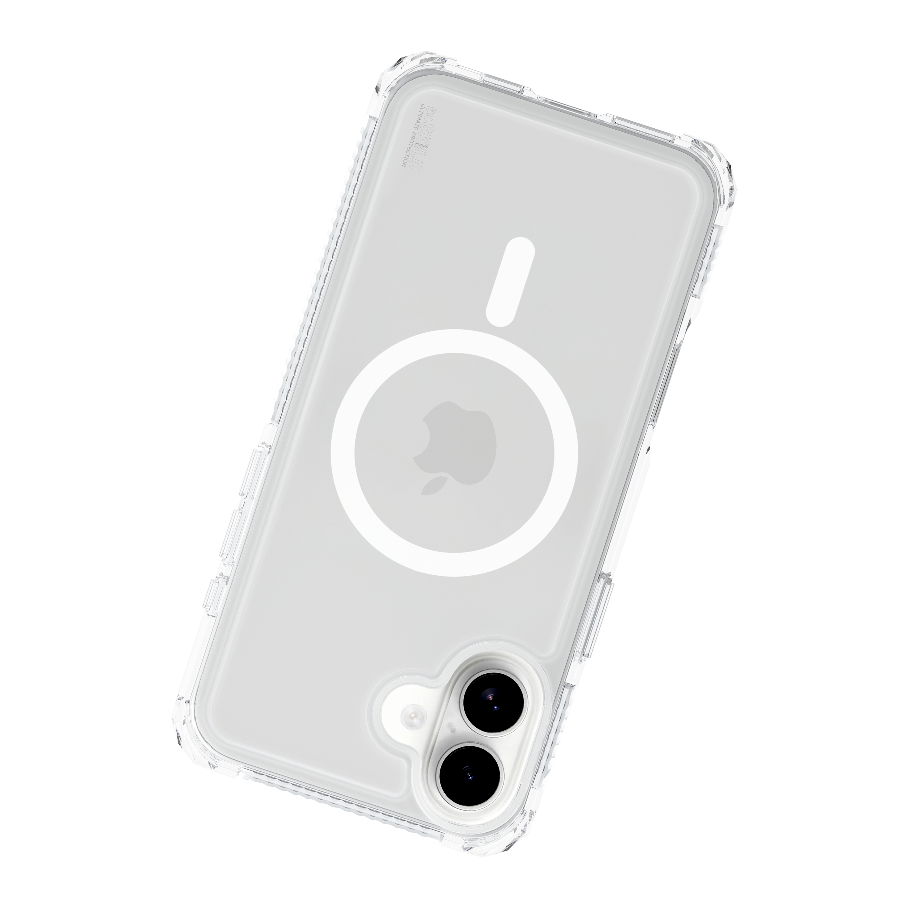 SoSkild iPhone 16 Plus Defend heavy impact case met magnetische ring transparant