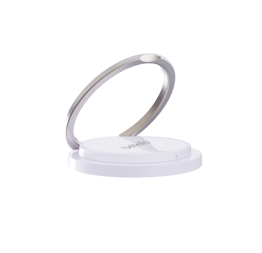 BeHello Draadloze oplader met magnetische ring wit