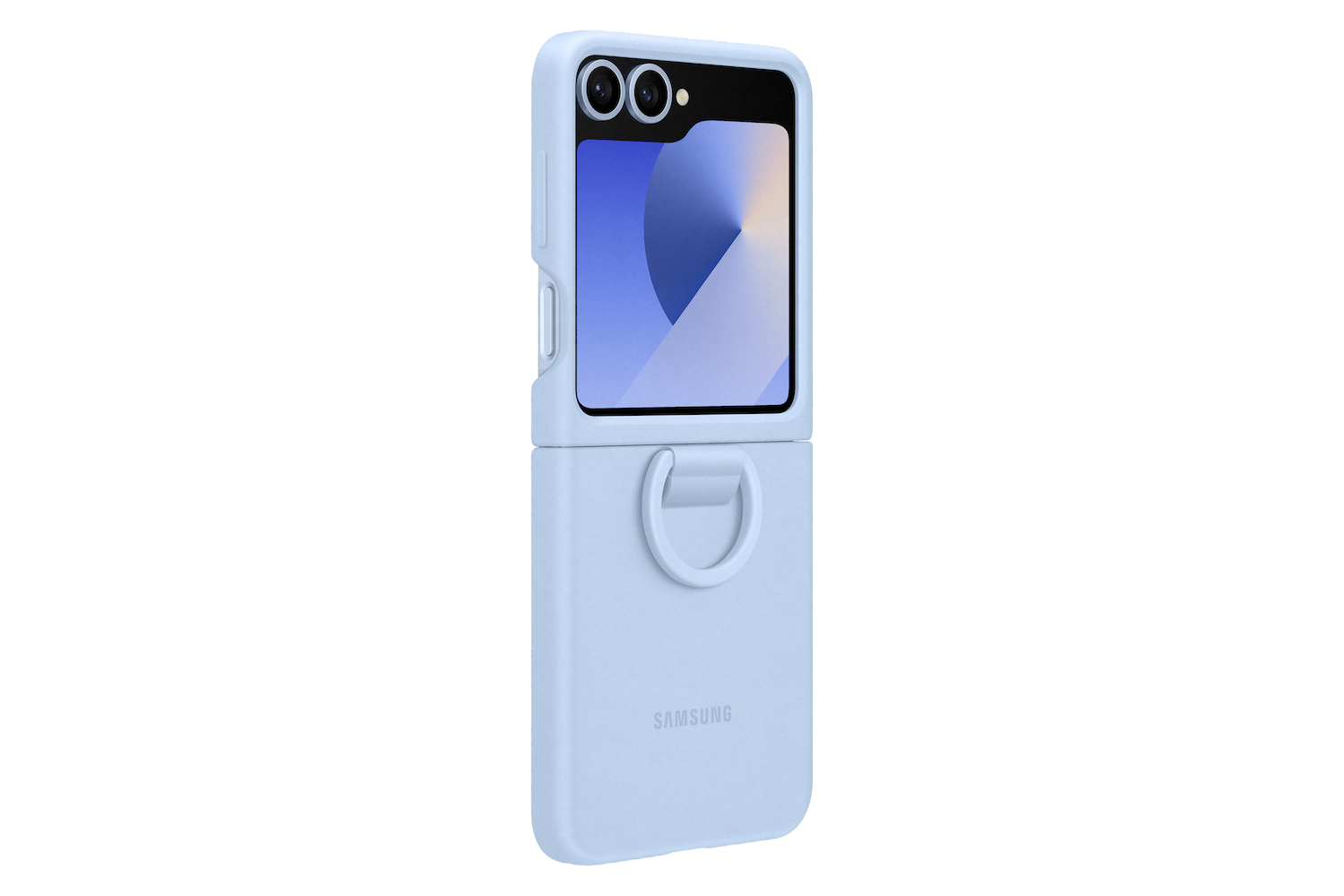 Samsung Galaxy Flip6 Silicone case blauw