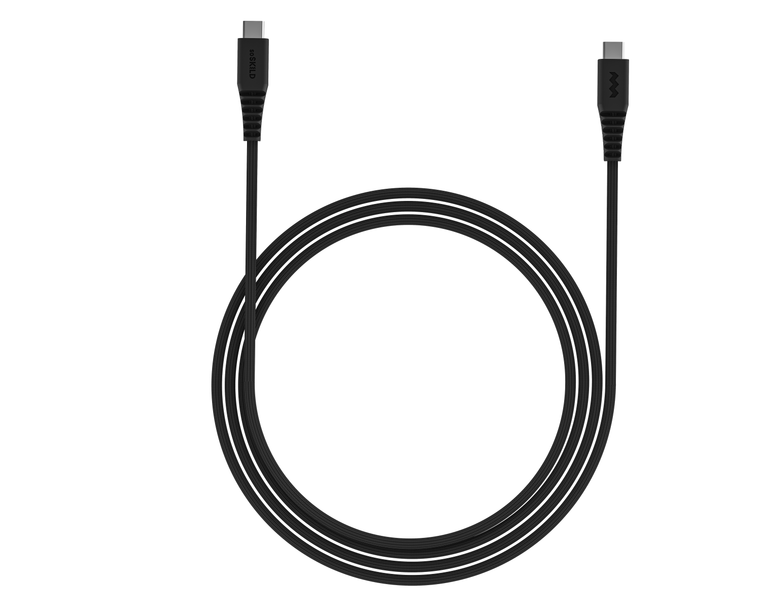 SoSkild Ultimate Cable USB-C naar USB-C verstevigde kabel 1.5m zwart