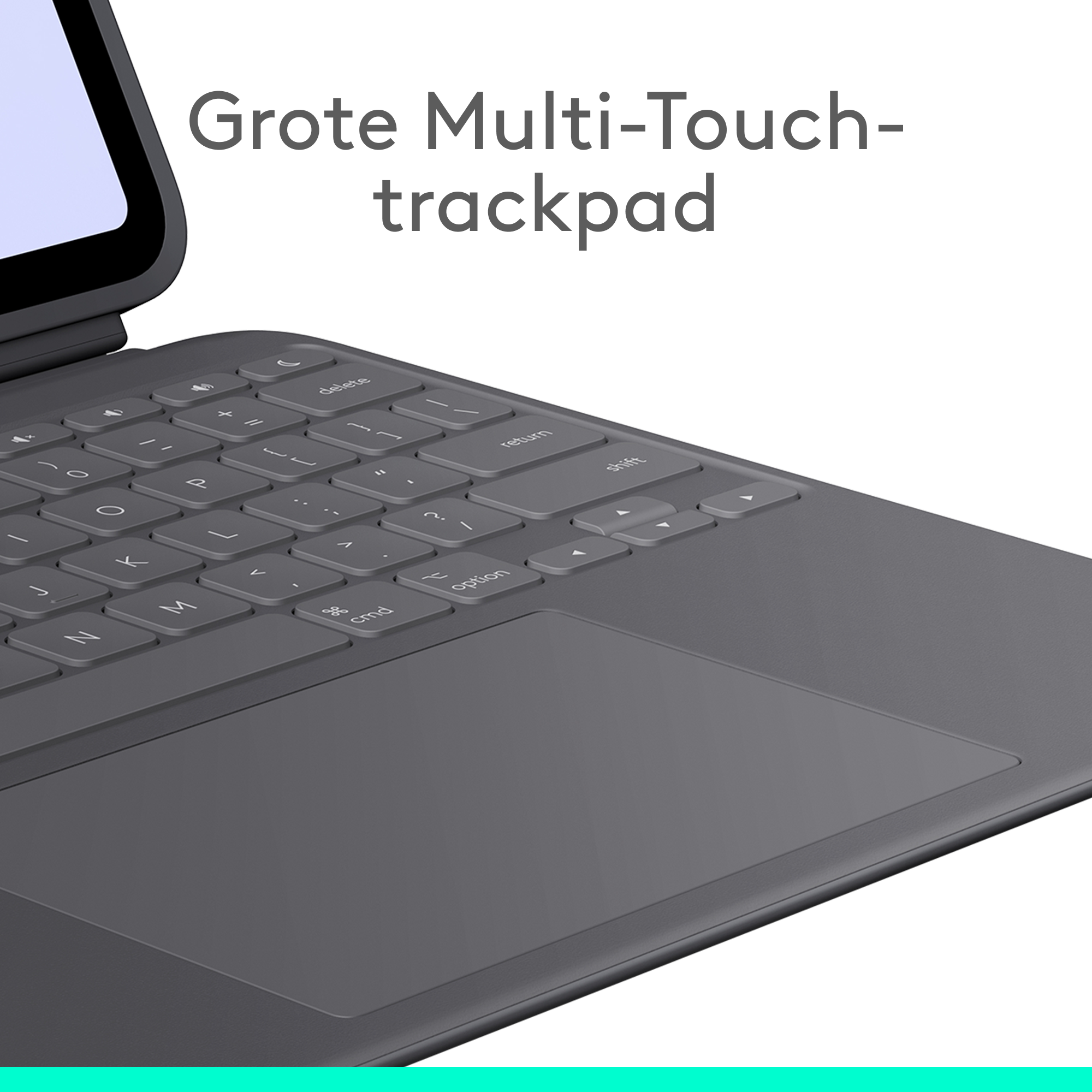 Logitech iPad Pro 13 inch (M4) Combo touch toetsenbordcase UK grijs