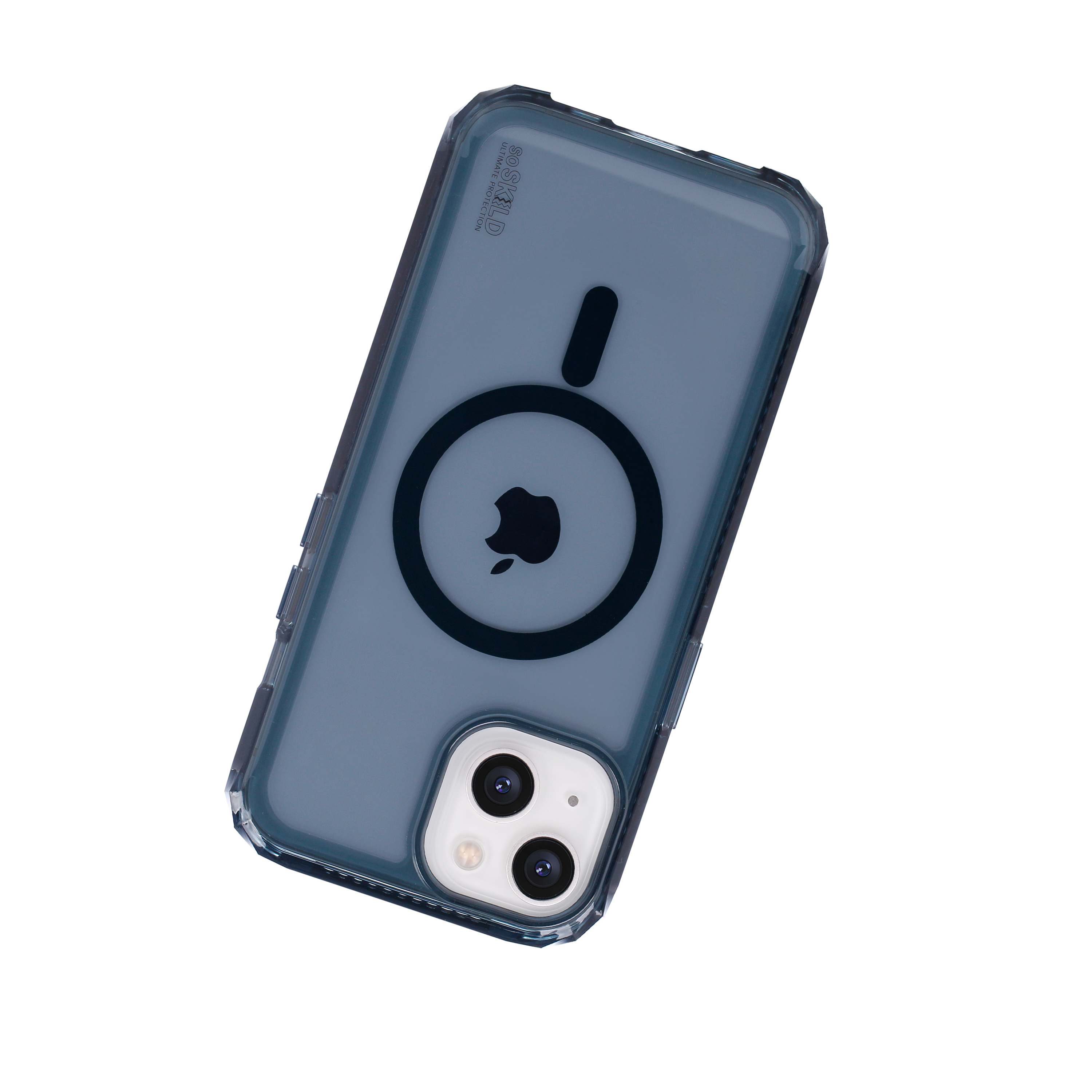 SoSkild iPhone 15 Plus Defend heavy impact case met magnetische ring grijs