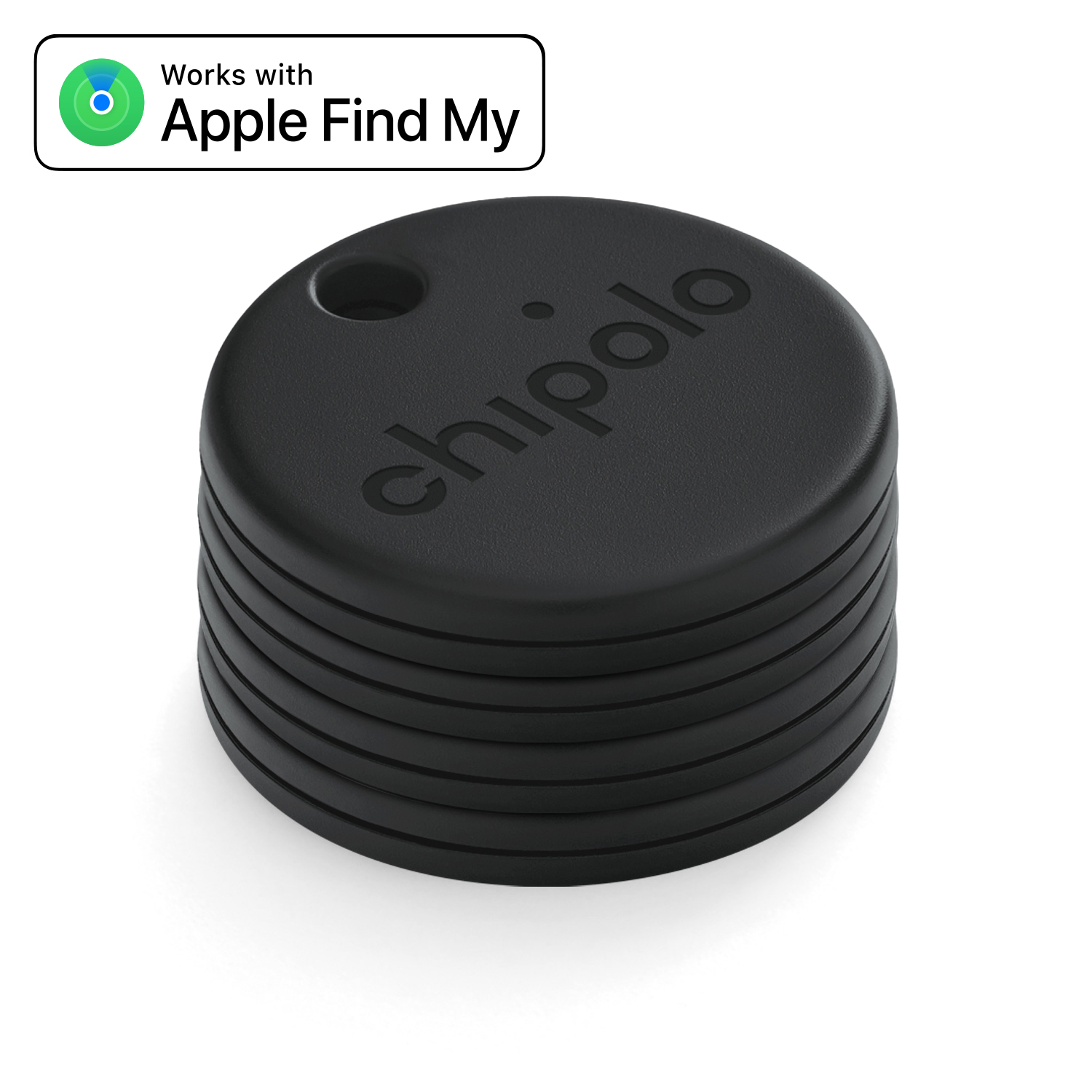 Chipolo ONE Spot bluetooth tracker (4 pack) zwart Chipolo ONE Spot bluetooth tracker (4 pack) zwart