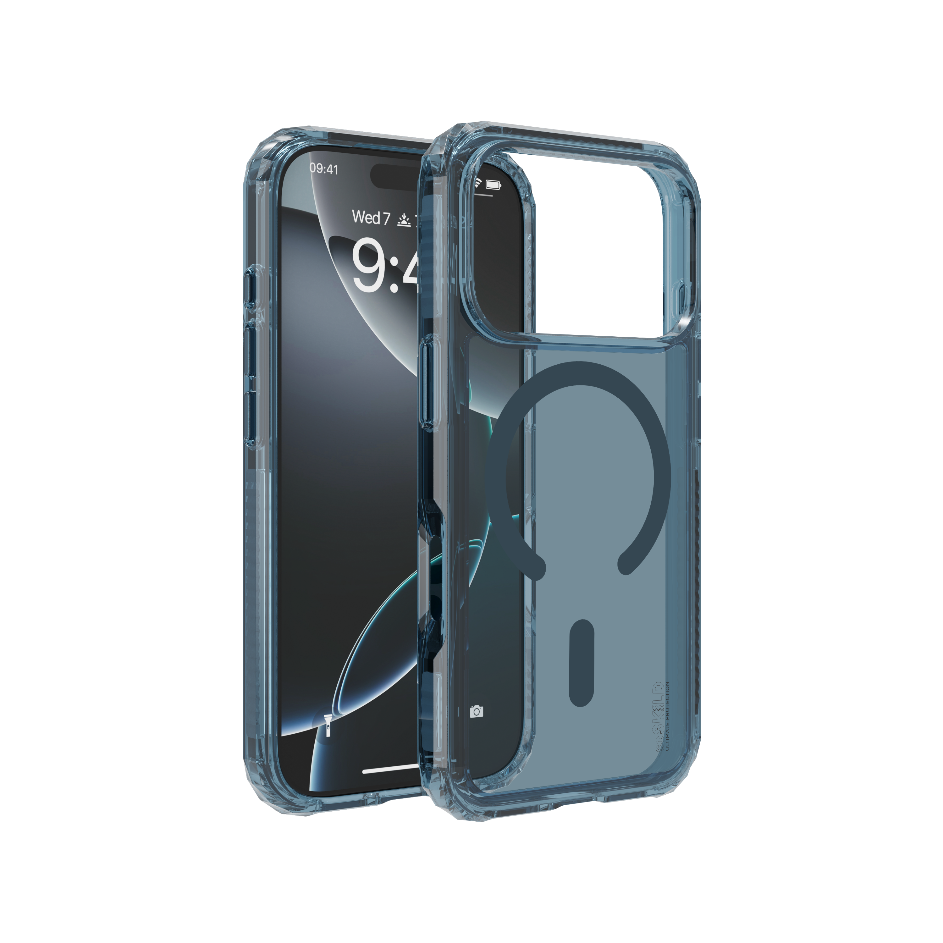 SoSkild iPhone 17 Pro Defend heavy impact case met magnetische ring grijs