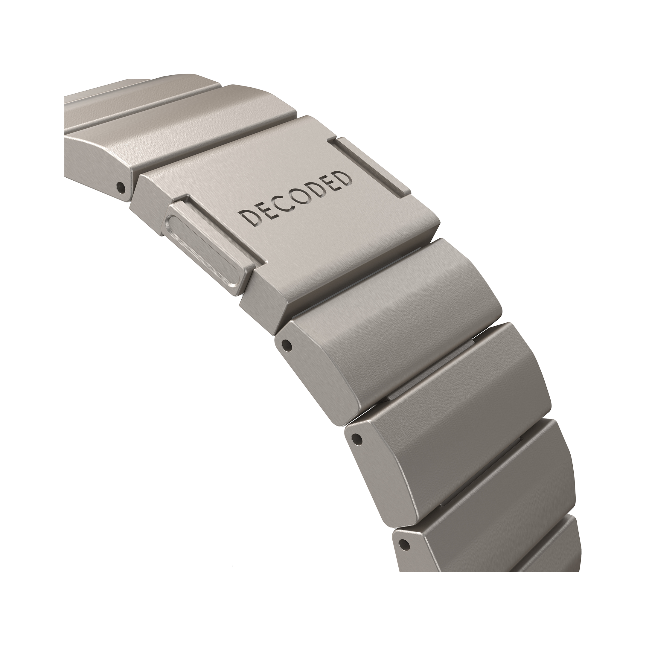 Decoded Titanium Traction bandje voor Apple Watch (Ultra 1/2) 44/45/46/49 mm titanium