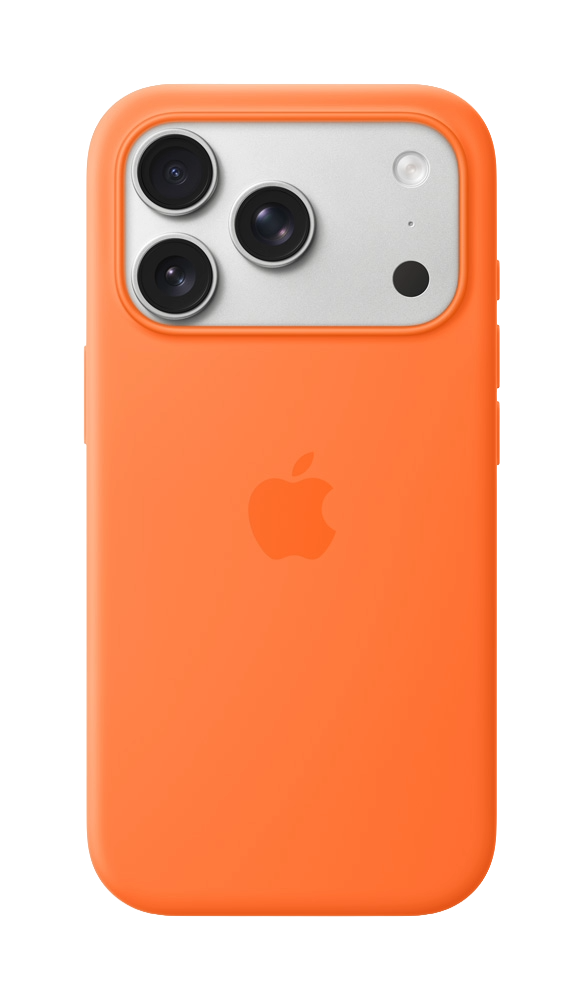 Apple iPhone 17 Pro Silicone case met MagSafe oranje