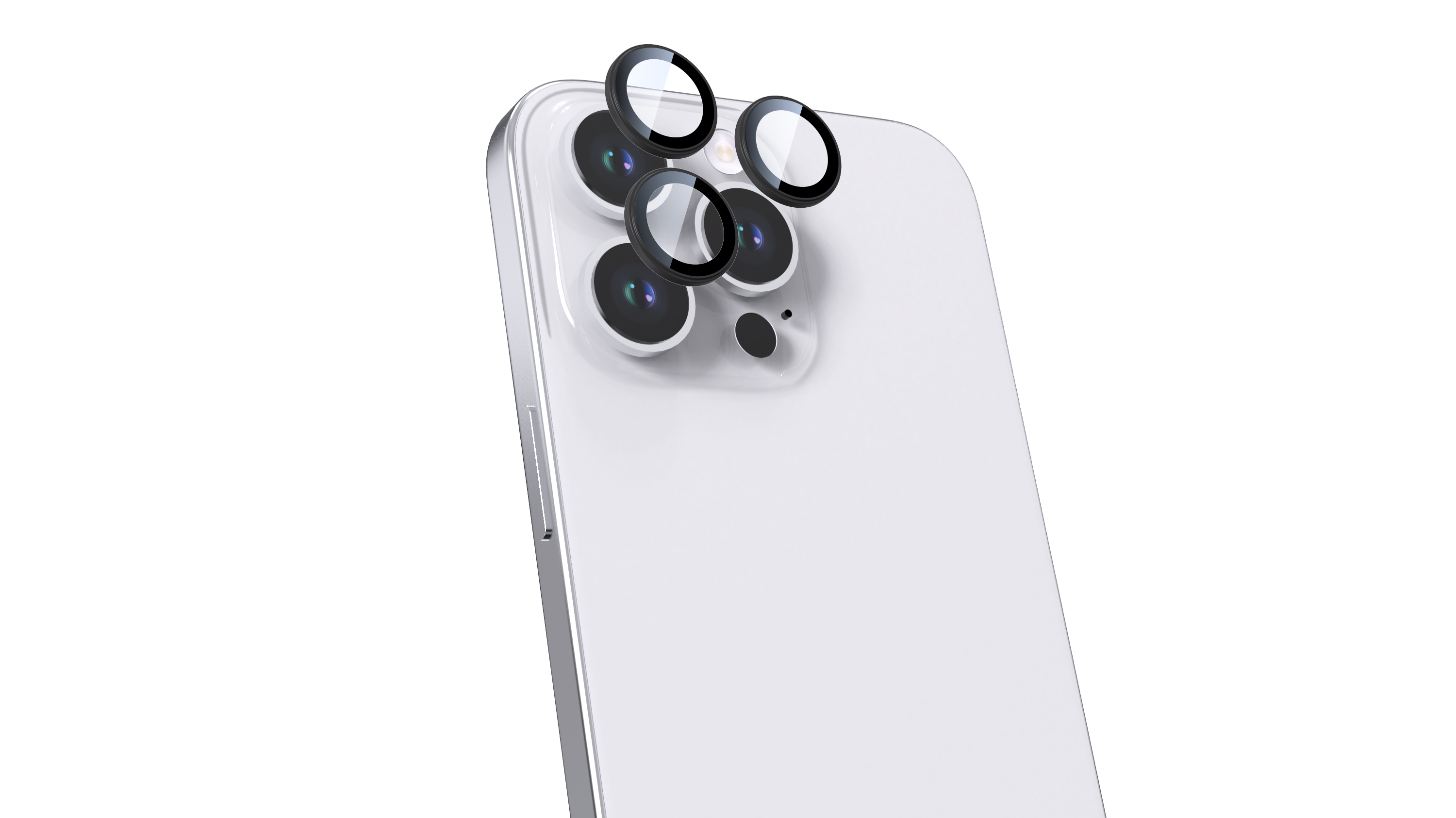 BeHello iPhone 16 Pro/16 Pro Max Camera lens protector zwart