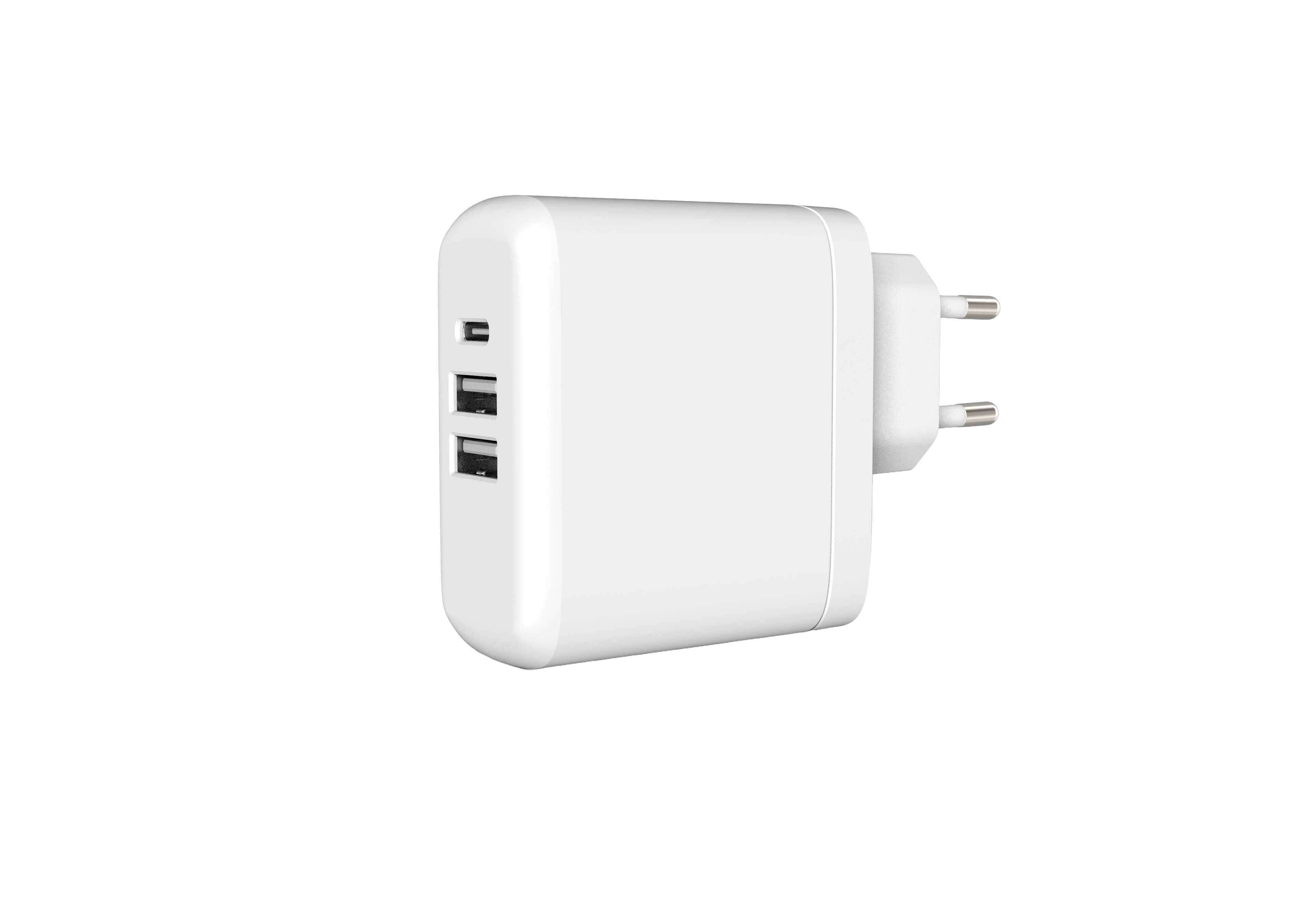 BeHello Oplader 45W met 3 poorten (USB-C en 2x USB-A) wit