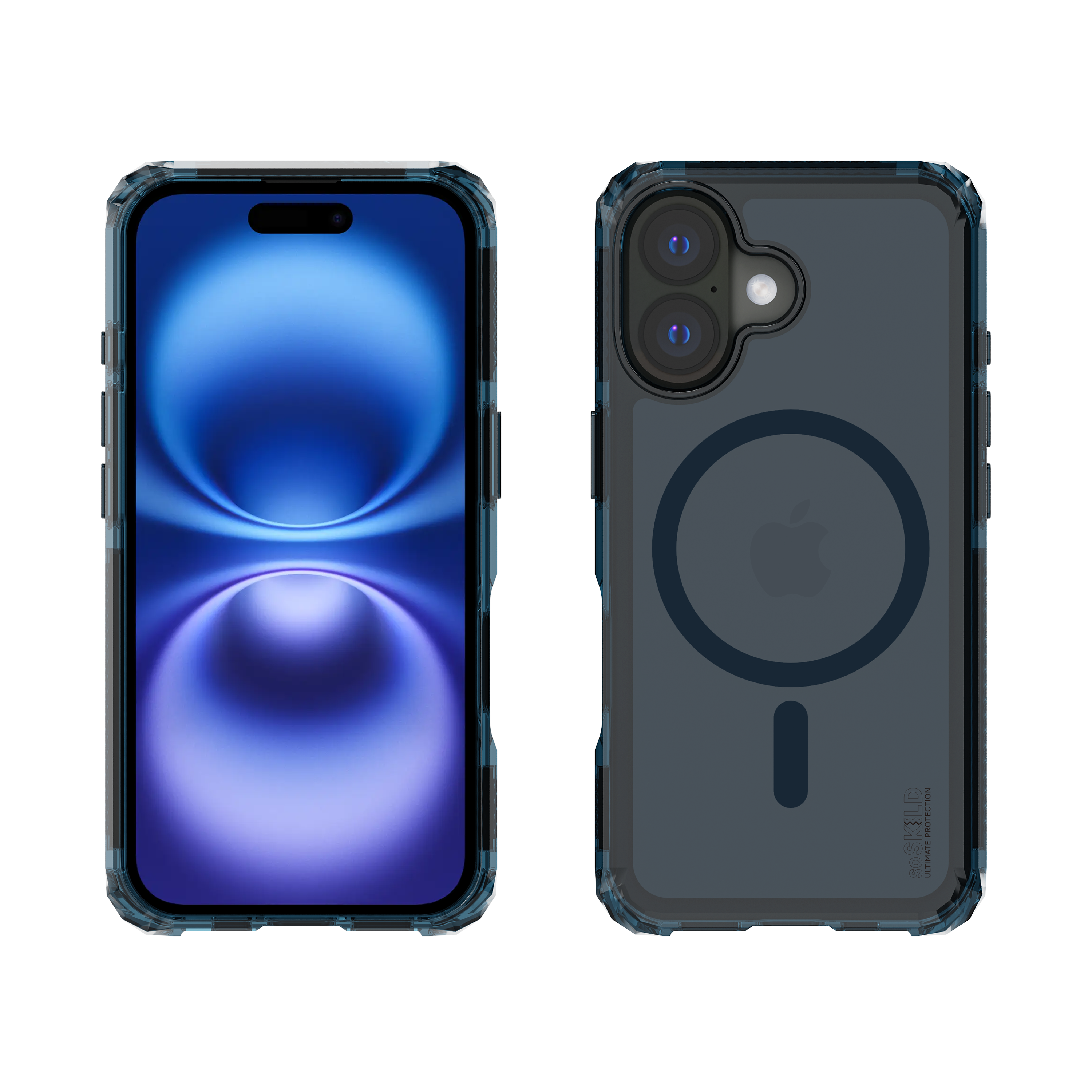 SoSkild iPhone 16 Defend heavy impact case met magnetische ring grijs