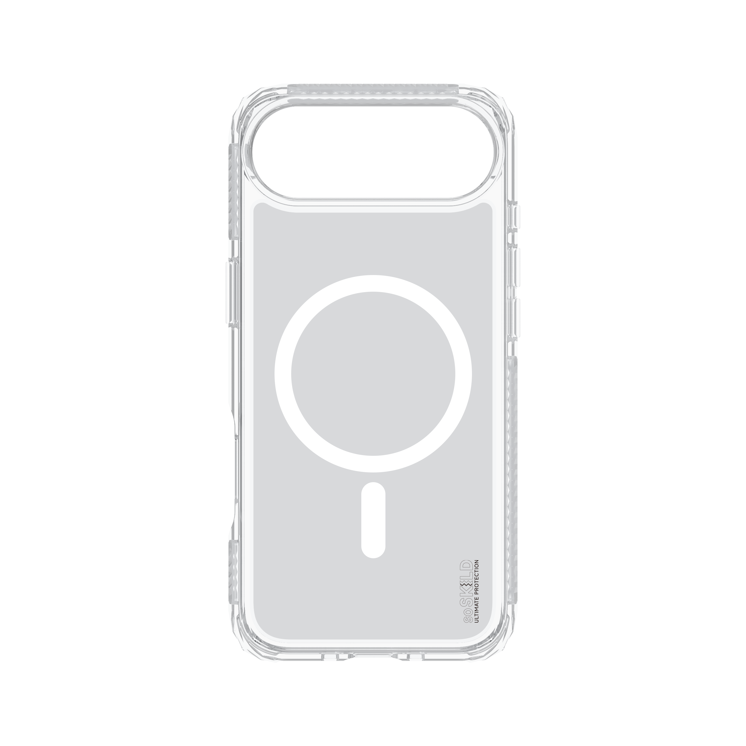 SoSkild iPhone Air Defend heavy impact case met magnetische ring transparant