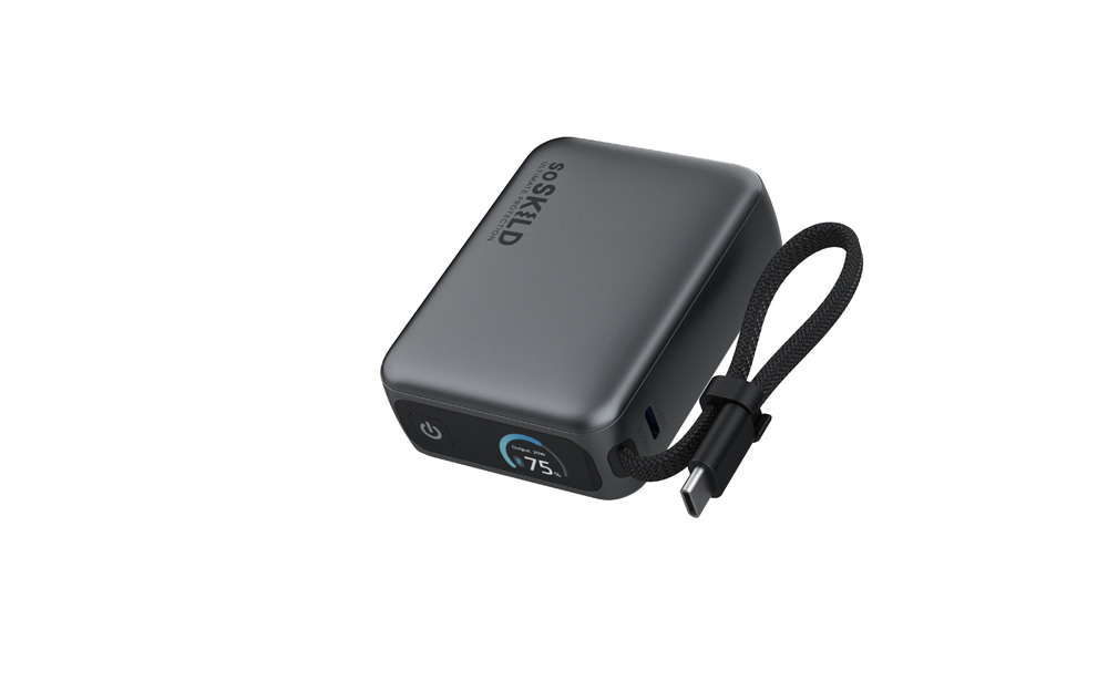 SoSkild Ultimate Powerbank 10.000 mAh 20W USB-C met geïntegreerde kabel