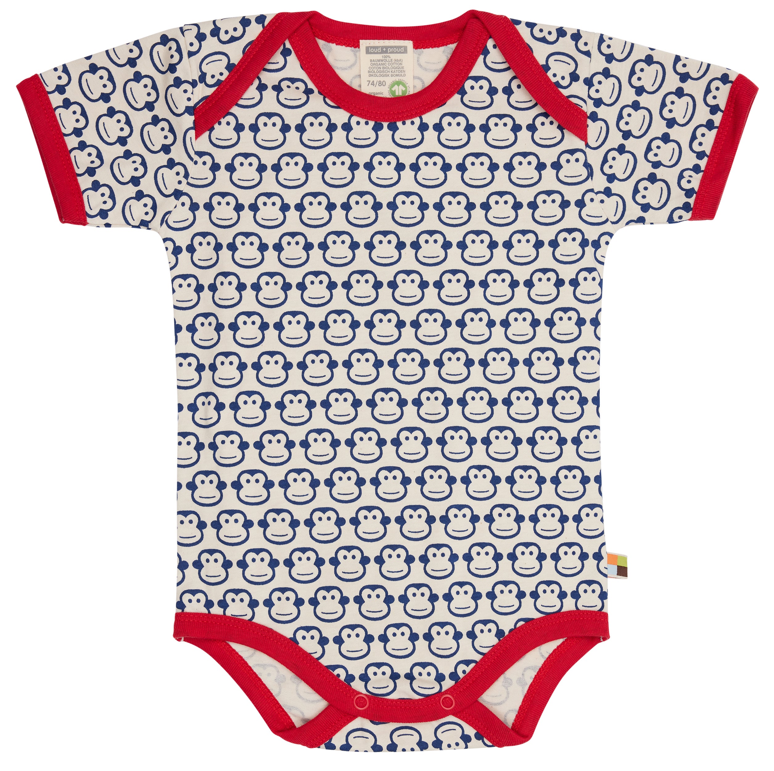 Short-sleeved with monkey print Short-sleeved with monkey print