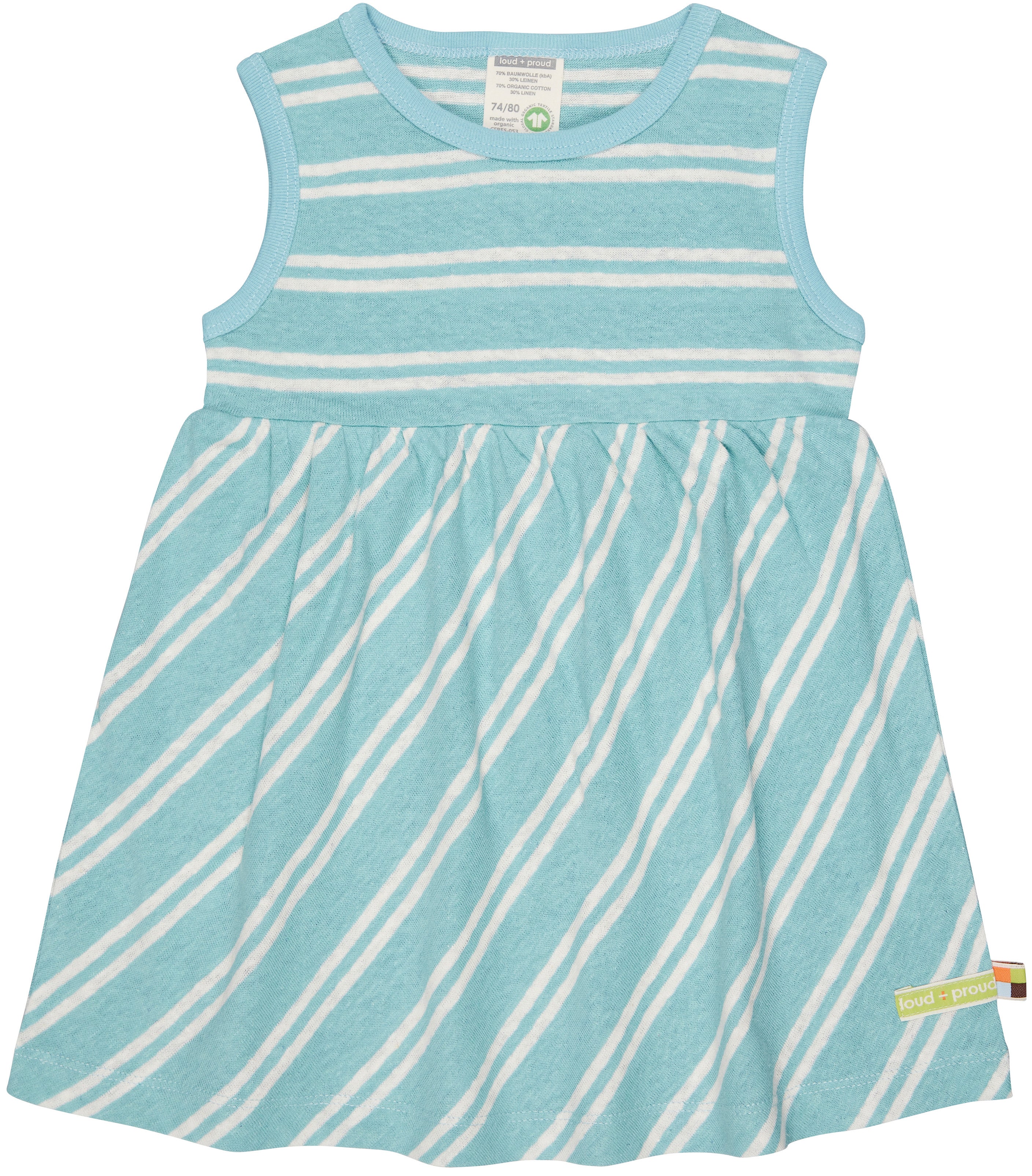 - Kleid Streifen mit Leinen - Kleid Streifen mit Leinen