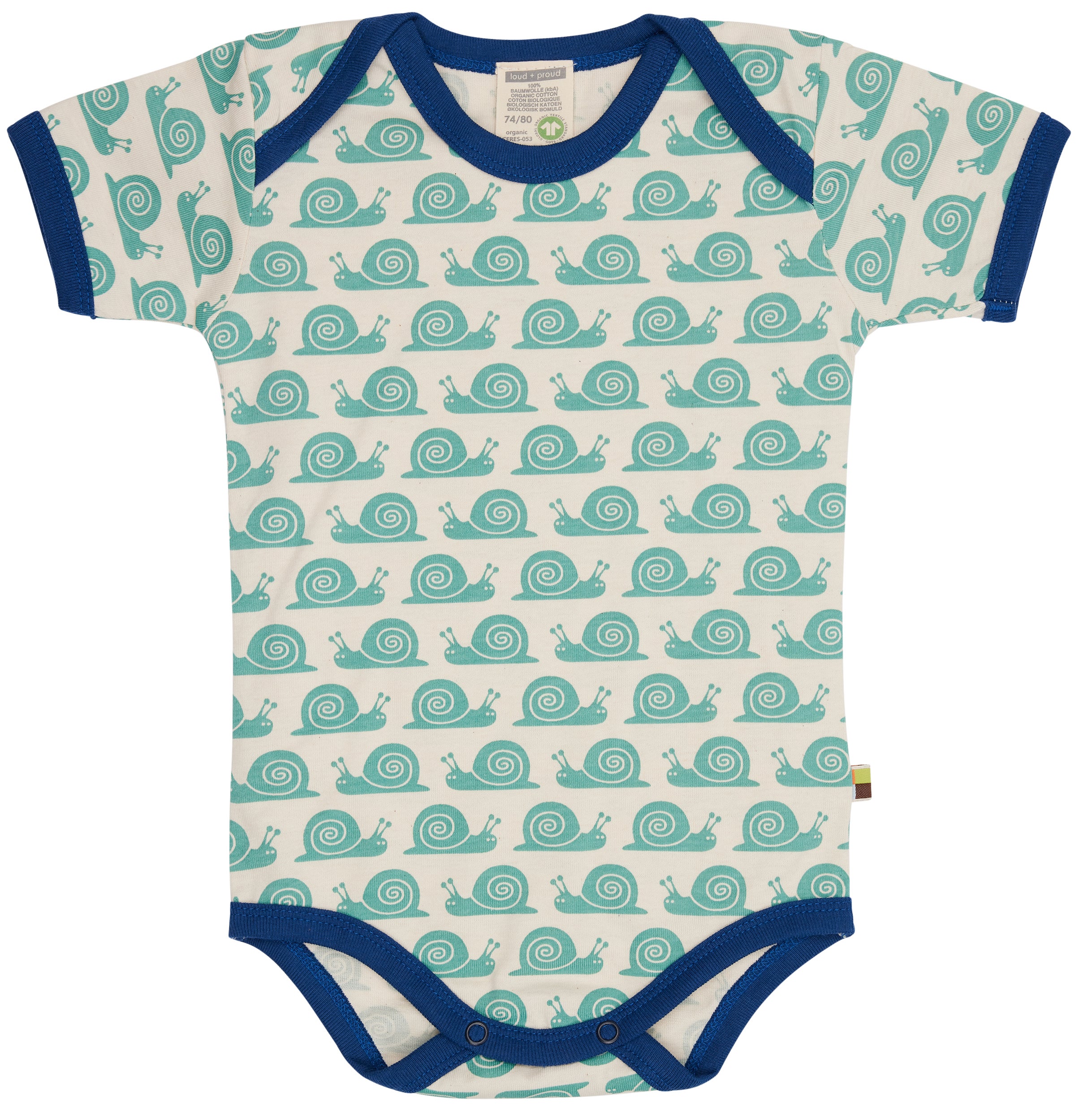 Body short sleeve with print snails Body short sleeve with print snails