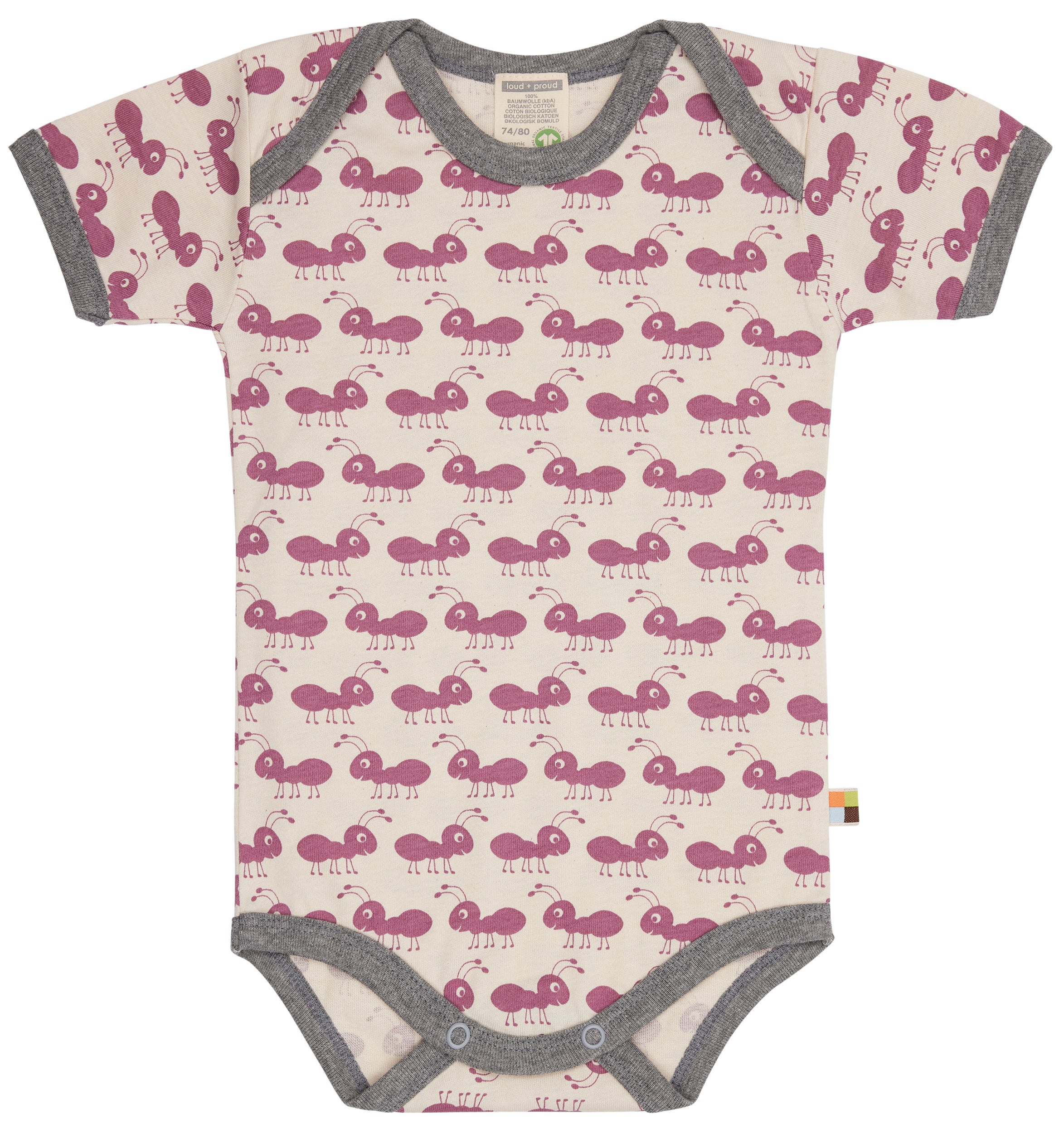 Body short sleeve with print ants Body short sleeve with print ants