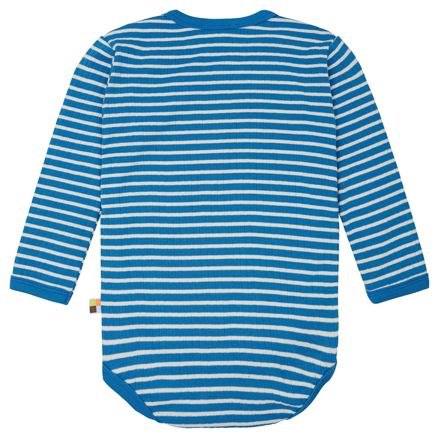 Wrap bodysuit long-sleeved striped with ribbed Wrap bodysuit long-sleeved striped with ribbed