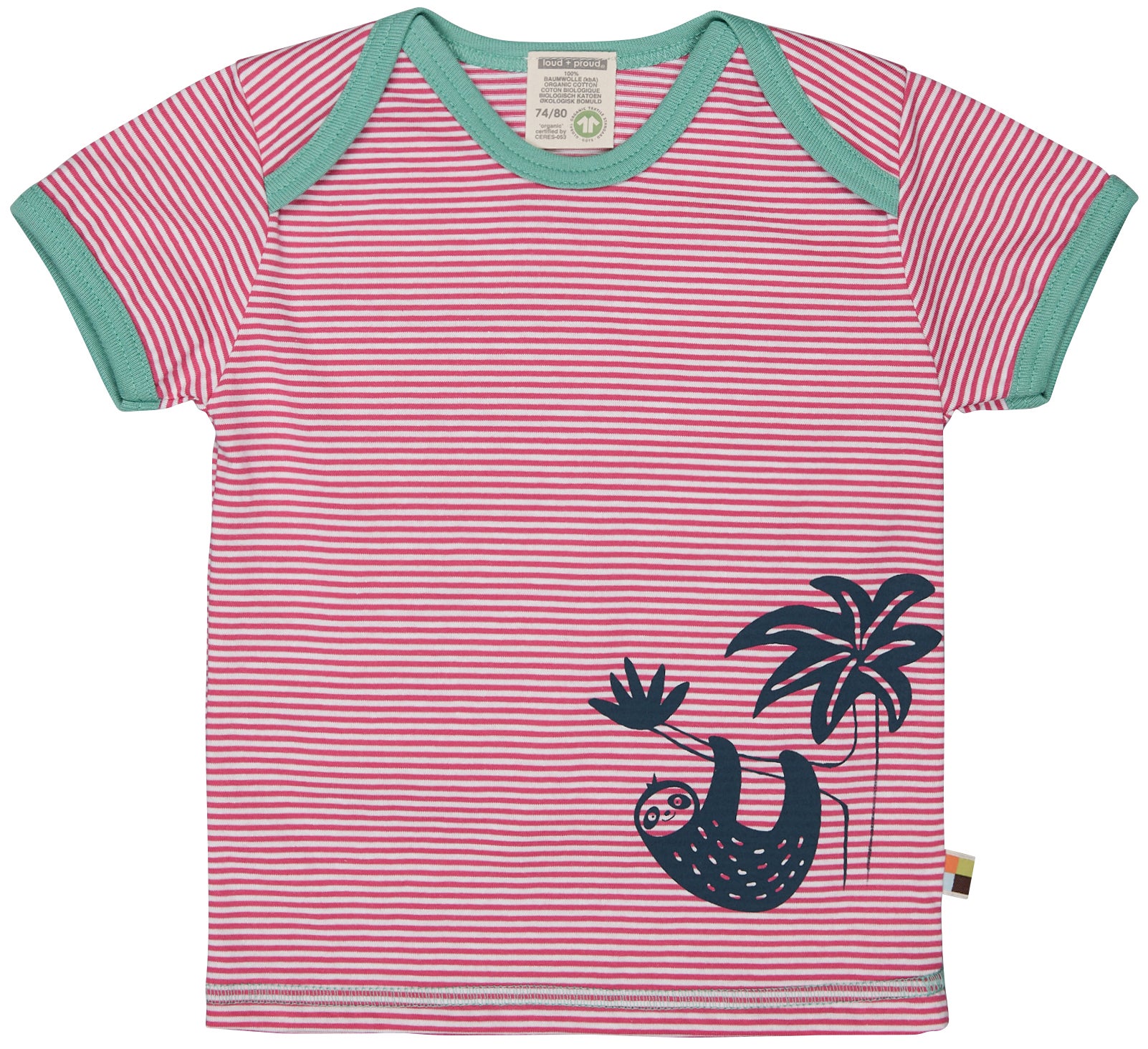 - T-Shirt Ringel m. Druck - T-Shirt Ringel m. Druck