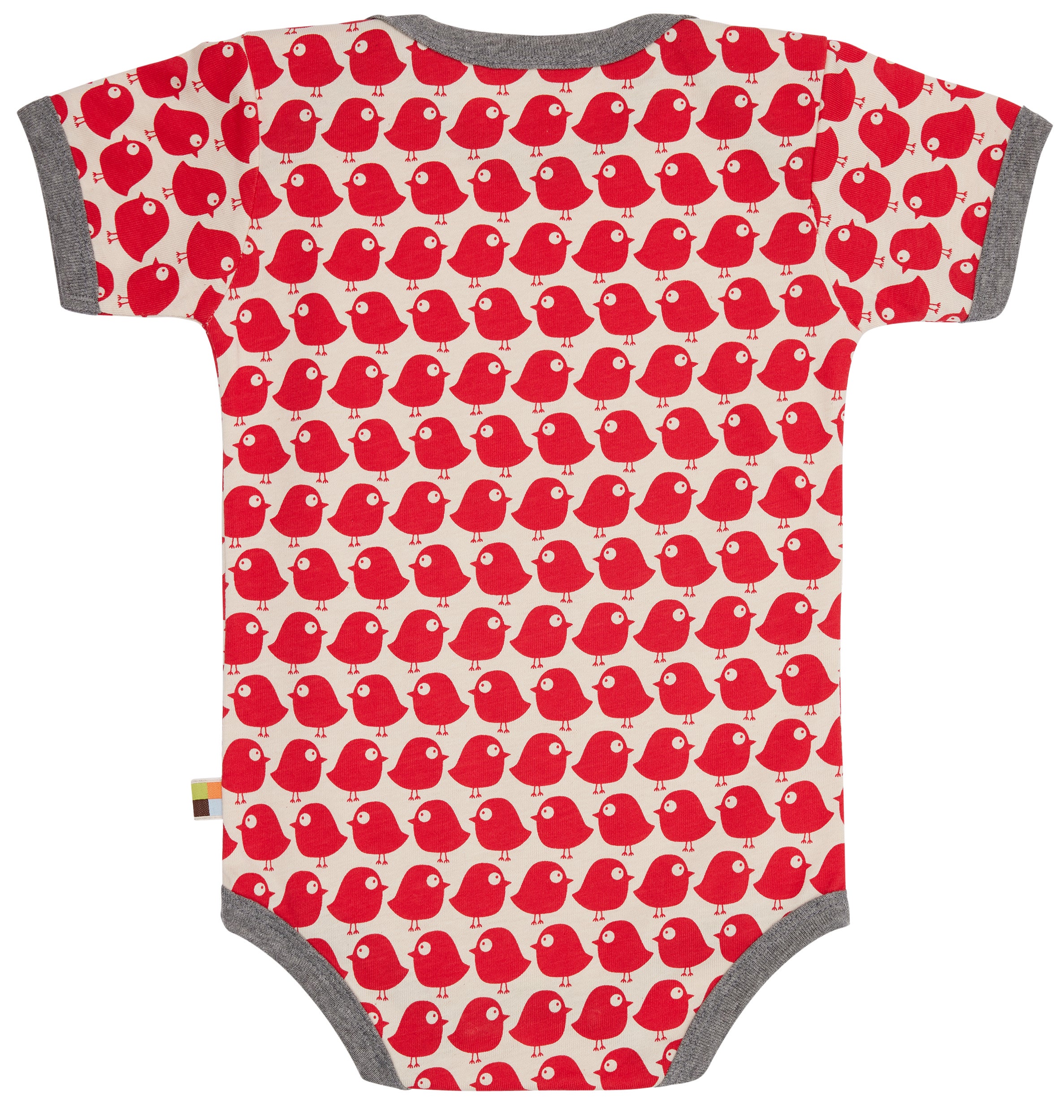 Short-sleeved body with bird print Short-sleeved body with bird print