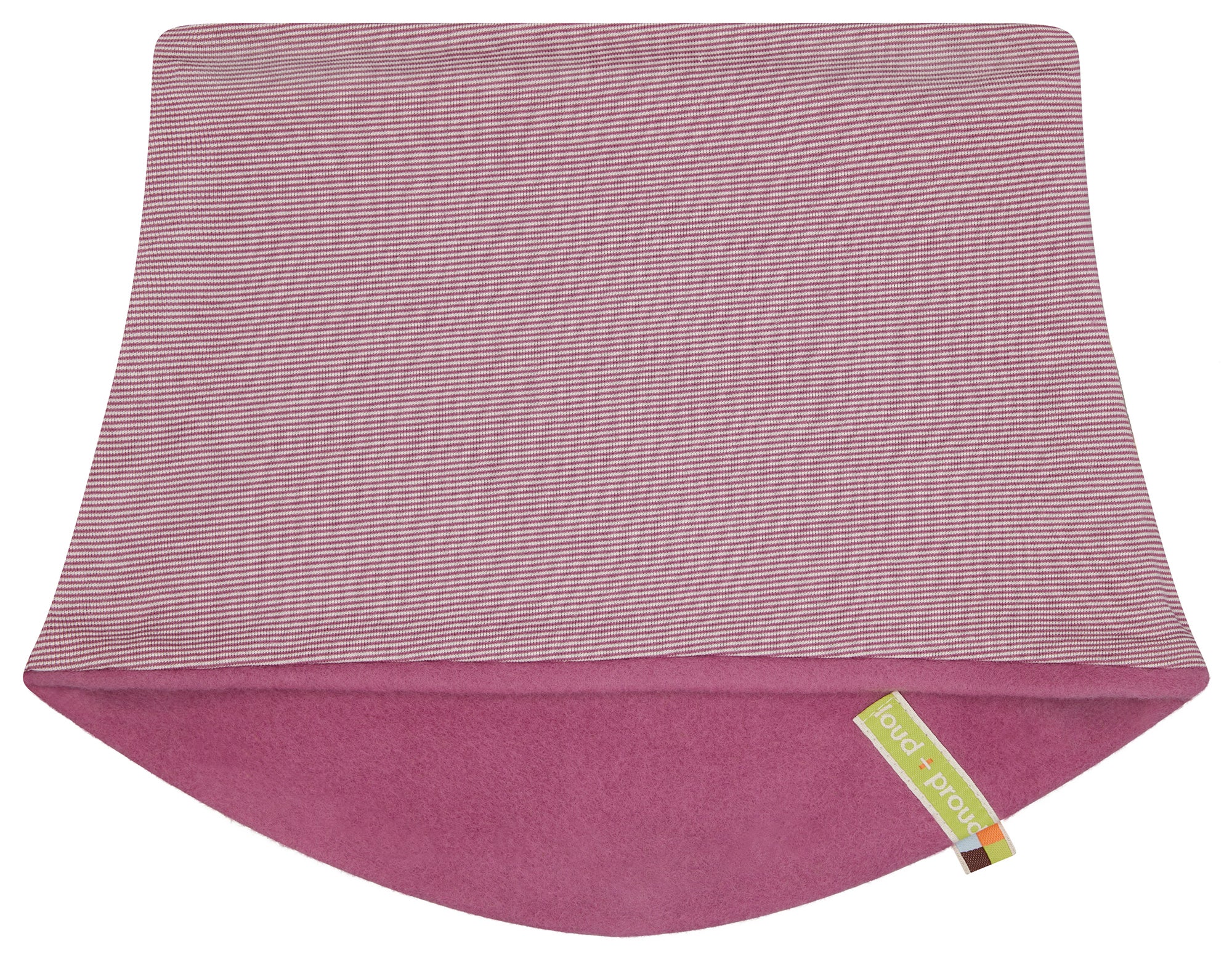 Wende-Schlauchschal aus Baumwoll-Fleece