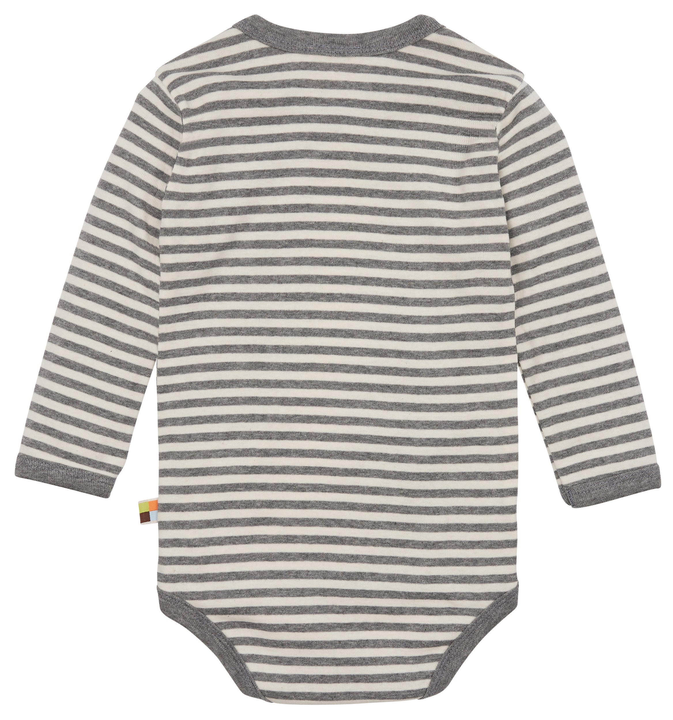 Striped wrap body with long sleeves Striped wrap body with long sleeves