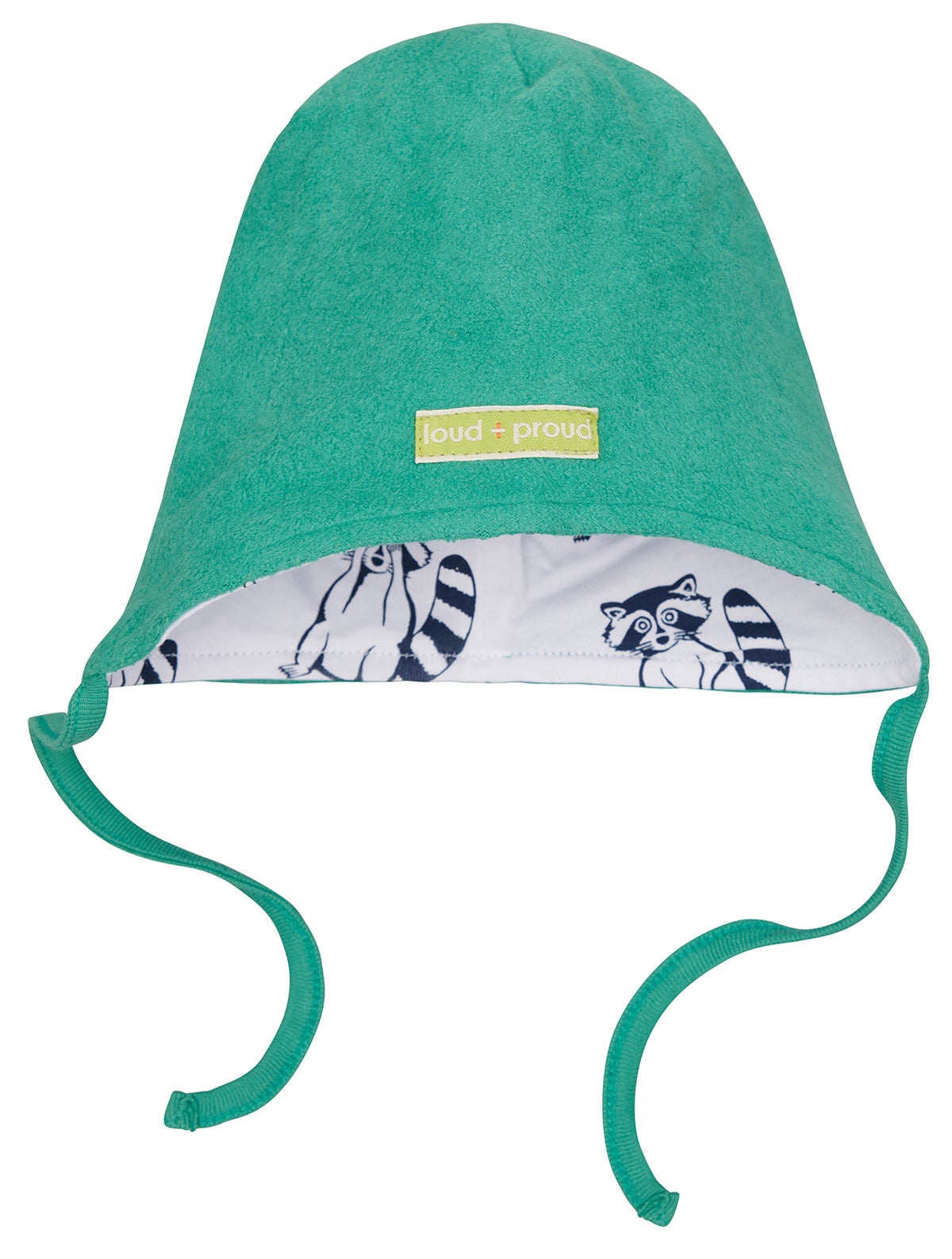 Cotton fleece reversible beanie