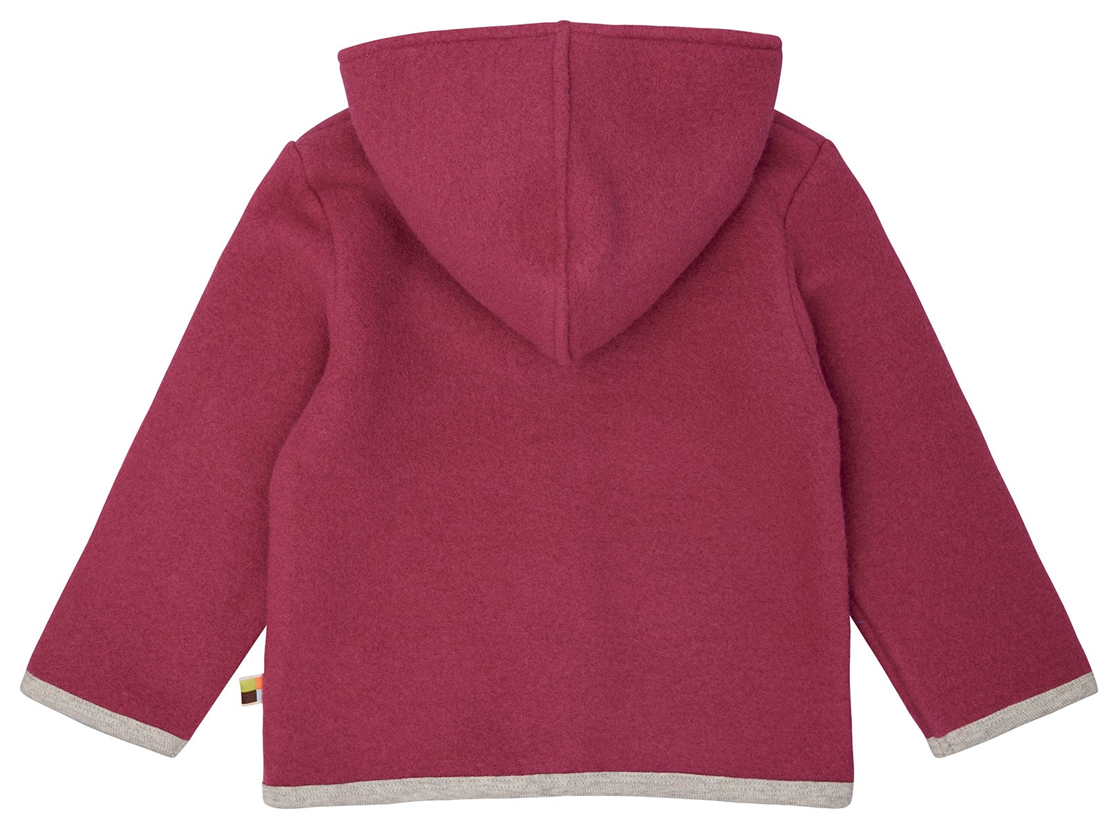 Wool fleece jacket with hood