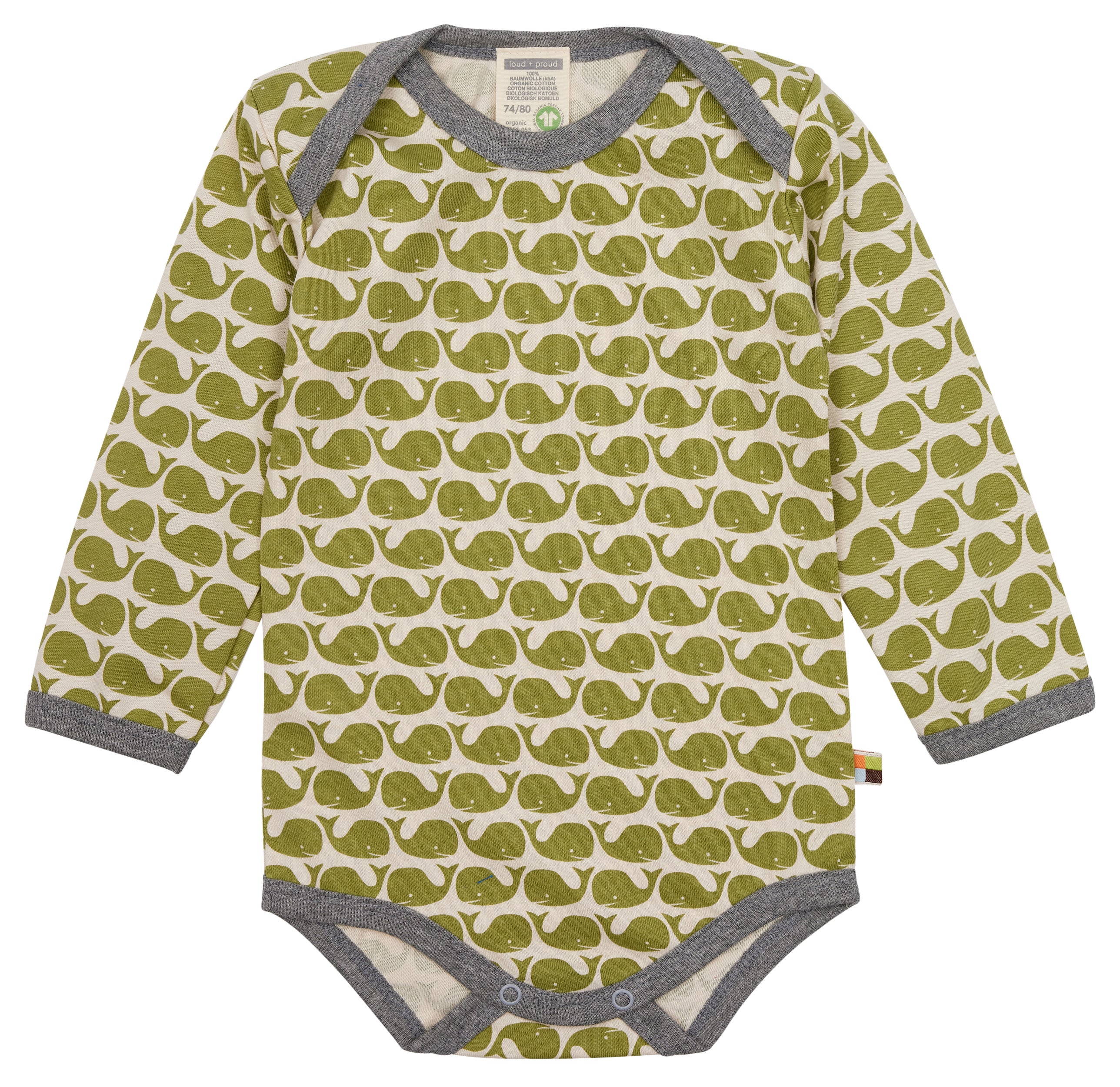 Long sleeve body with whale print Long sleeve body with whale print