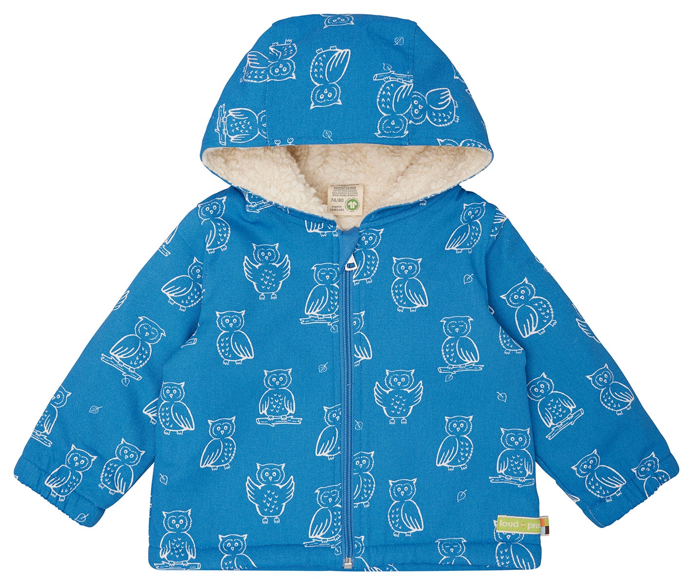 Wasserabweisende Jacke mit Teddyfutter