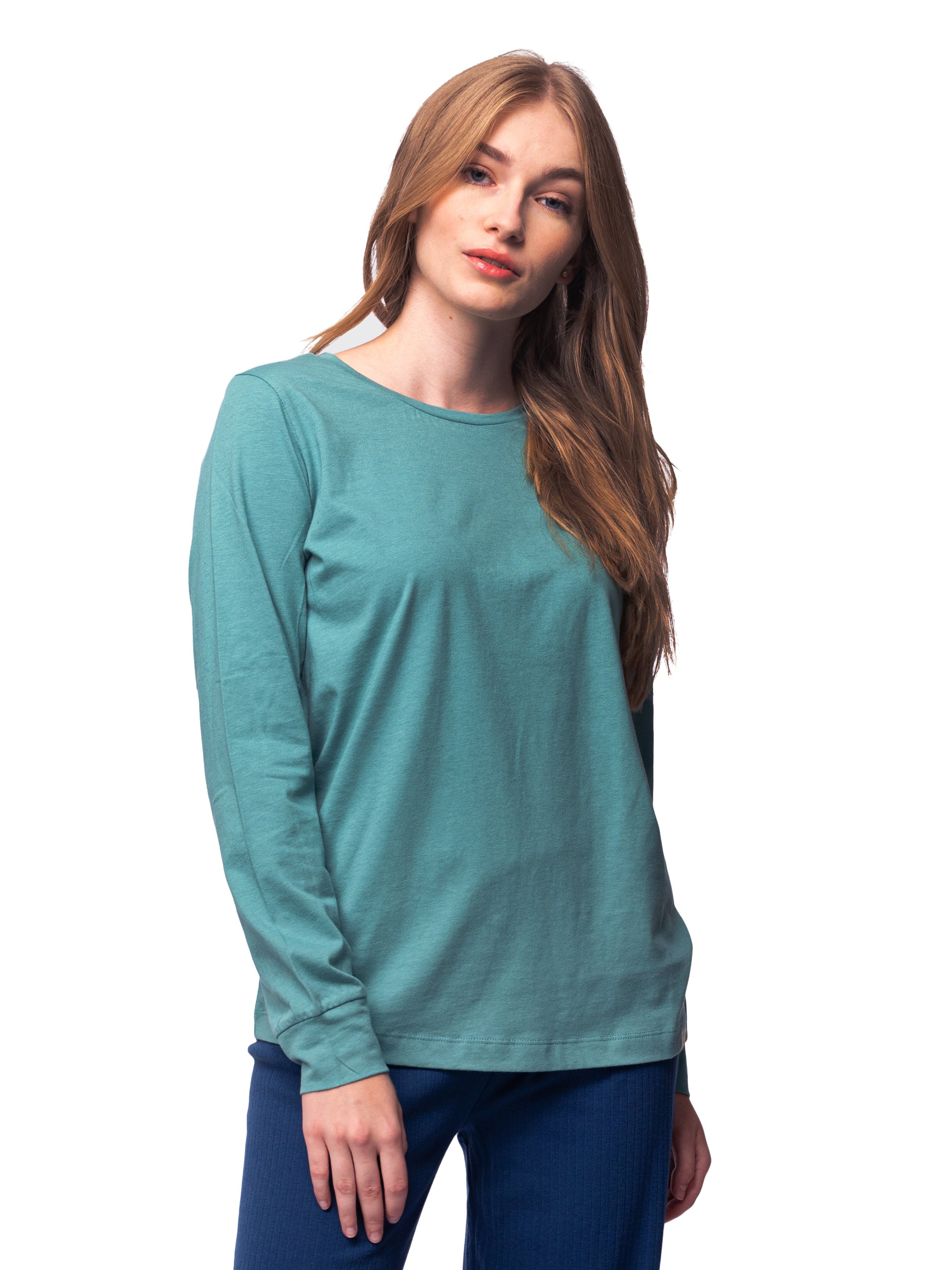 Langarm-Shirt mit Woll-Anteil