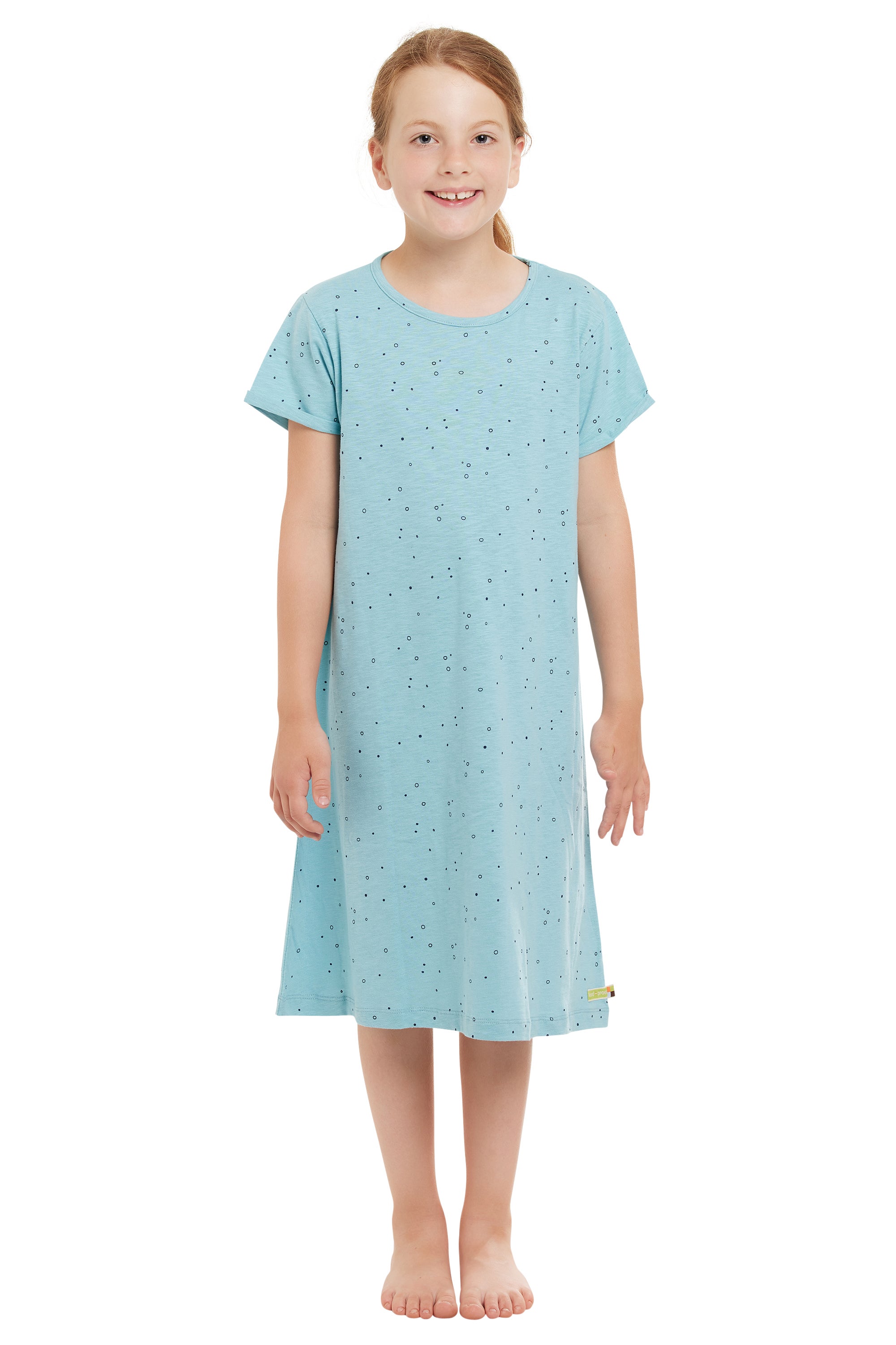 - Kleid Slub Jersey mit Druck - Kleid Slub Jersey mit Druck