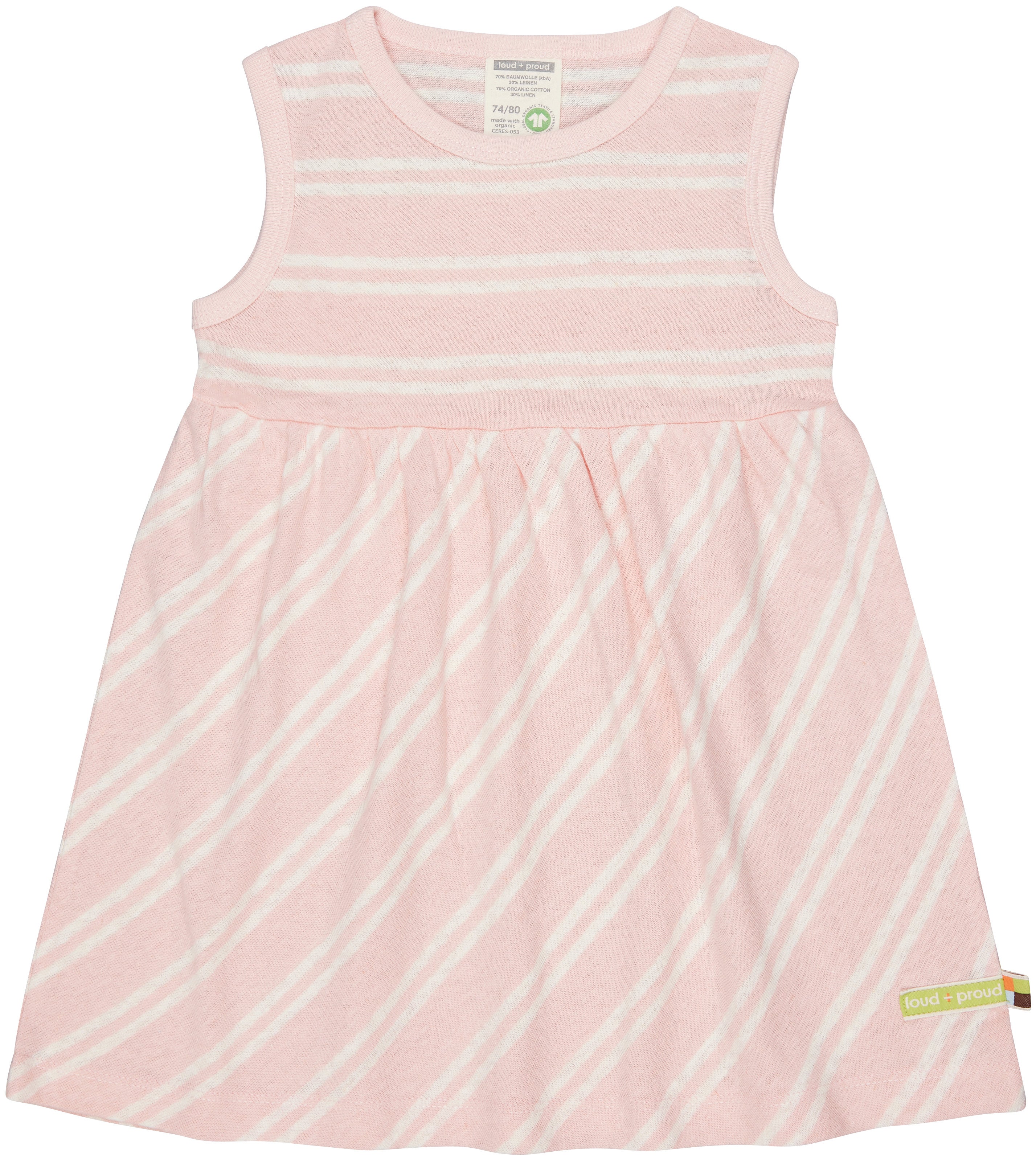 - Kleid Streifen mit Leinen - Kleid Streifen mit Leinen
