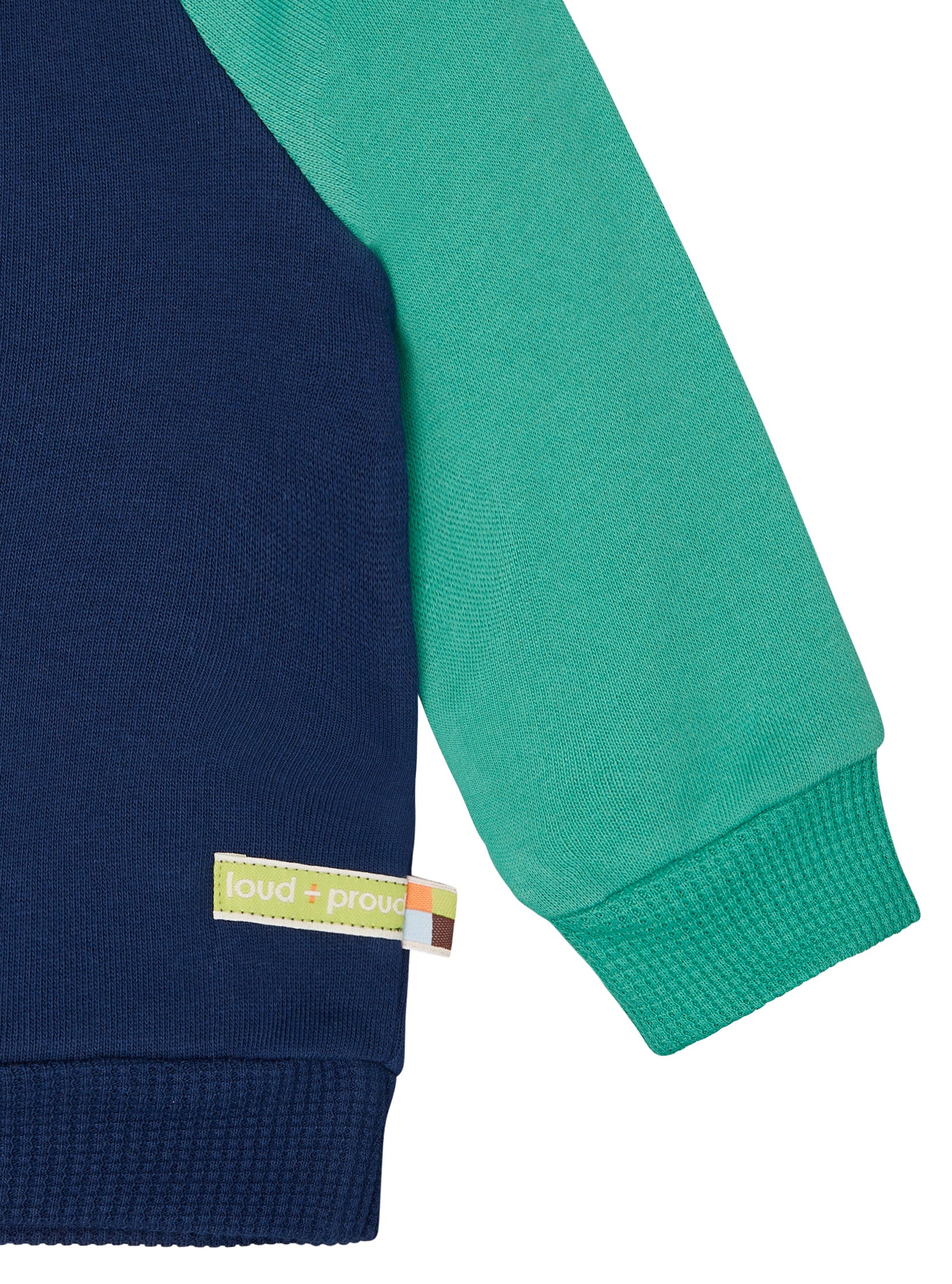 Sweatshirt with raglan sleeves