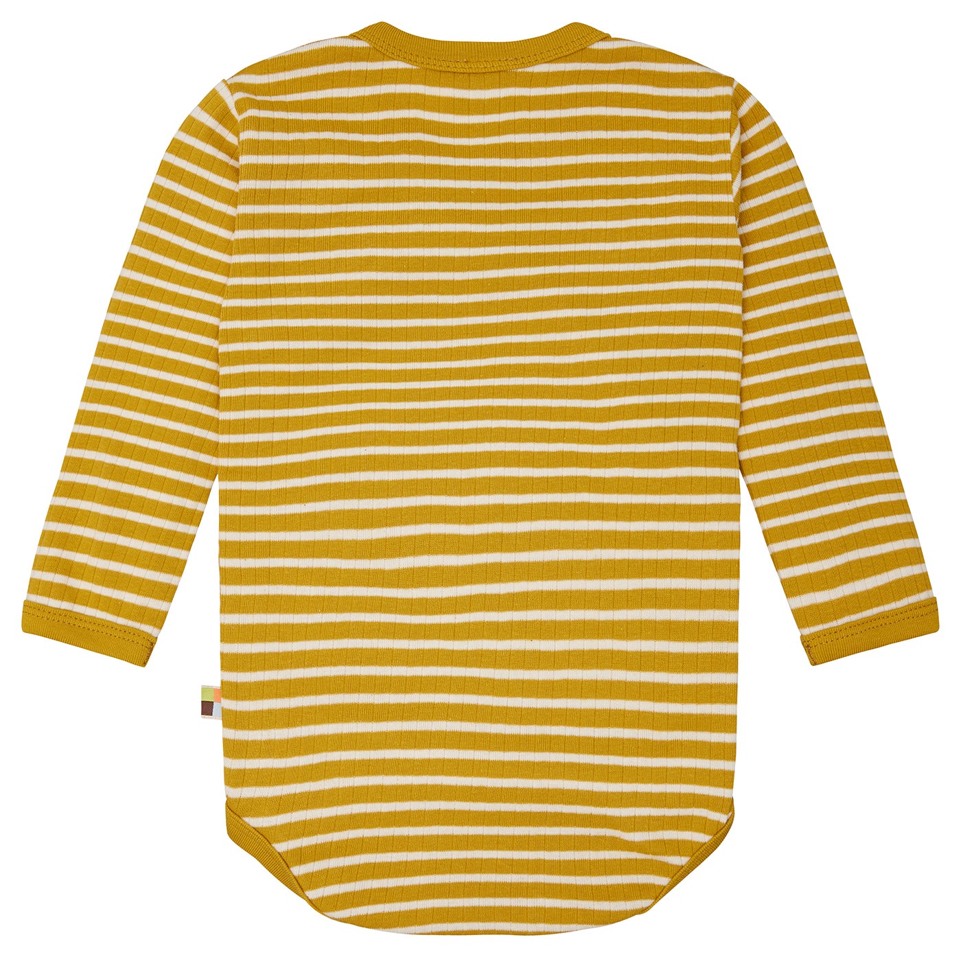 Wrap bodysuit long-sleeved striped with ribbed Wrap bodysuit long-sleeved striped with ribbed