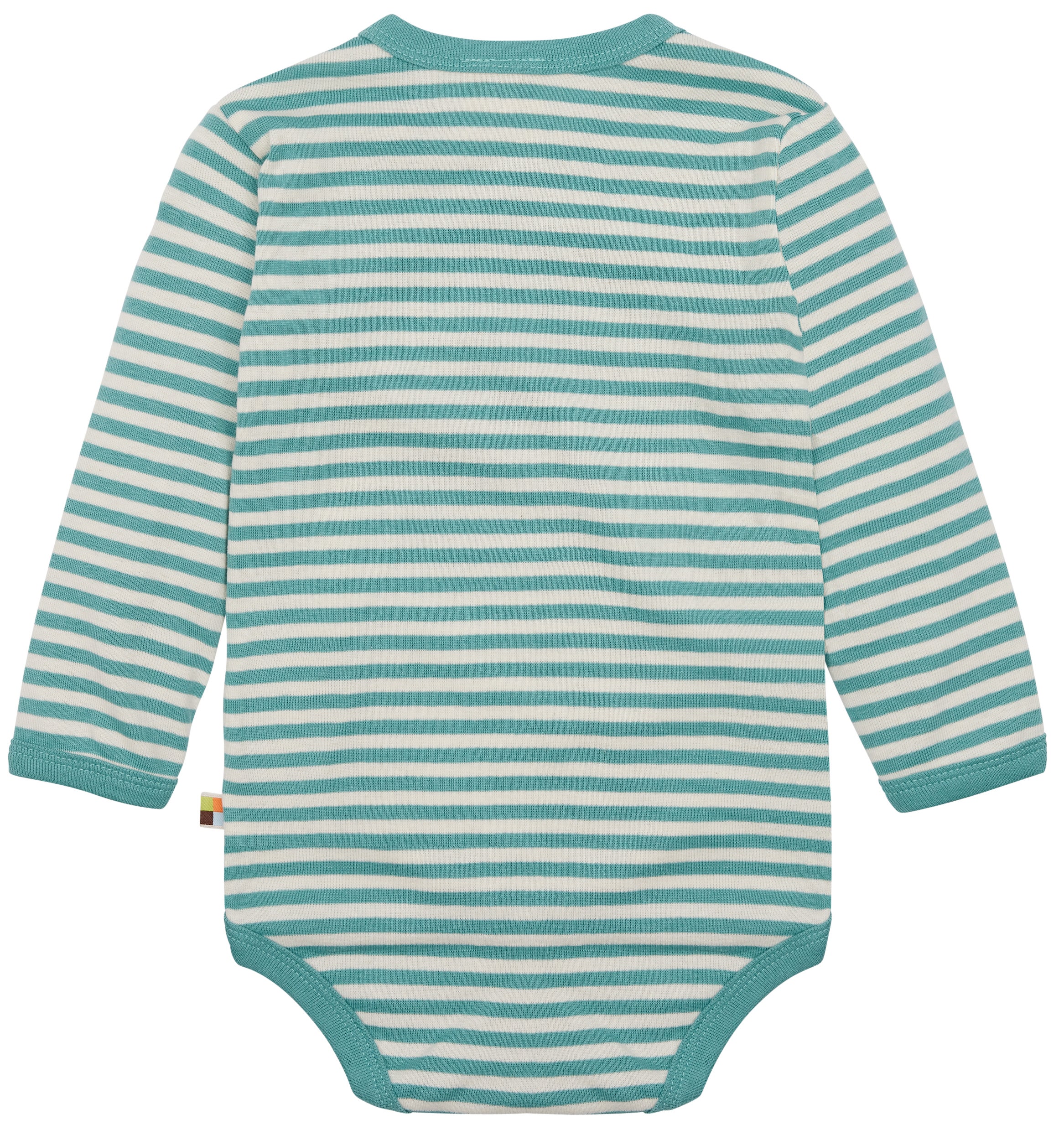 Striped wrap body with long sleeves Striped wrap body with long sleeves