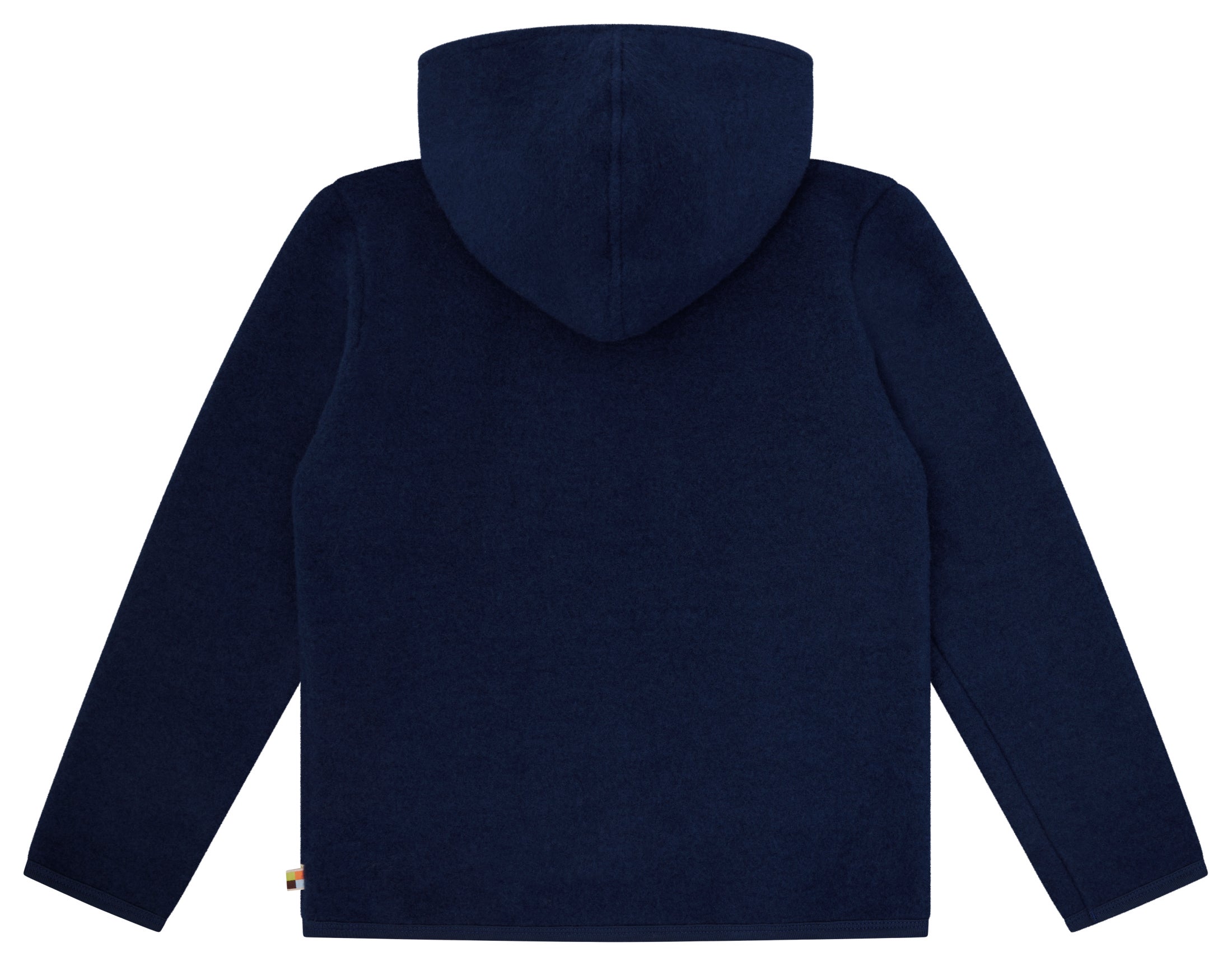 Giacca in pile di lana con cappuccio Giacca in pile di lana con cappuccio