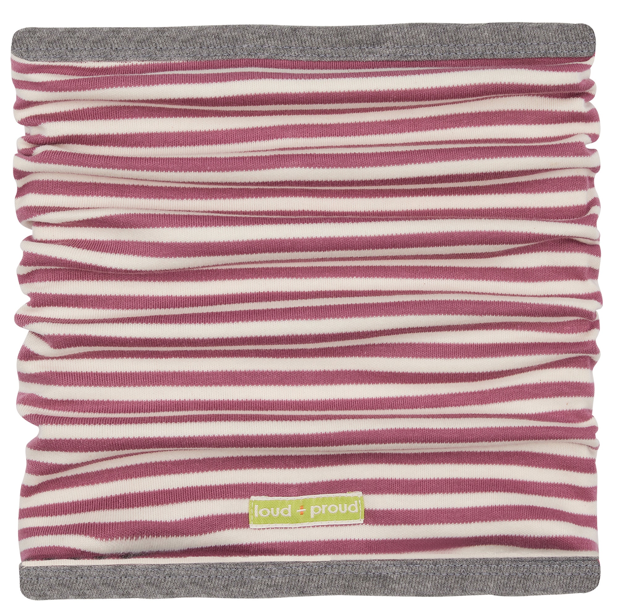 Reversible tube scarf made of interlock Reversible tube scarf made of interlock