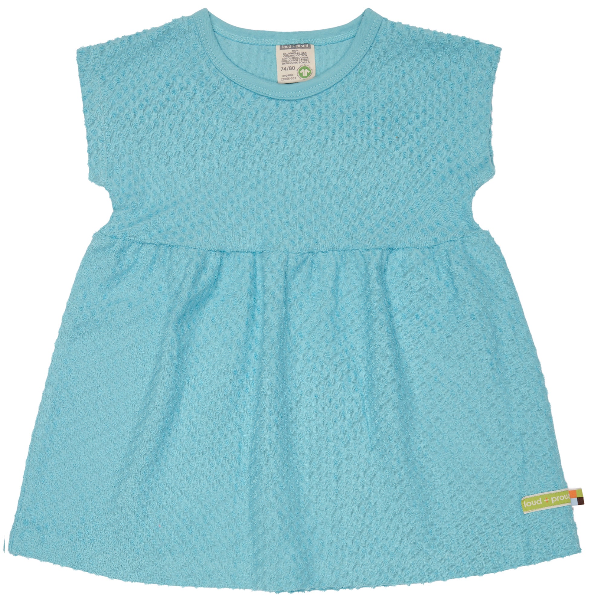 Terry dress with dots