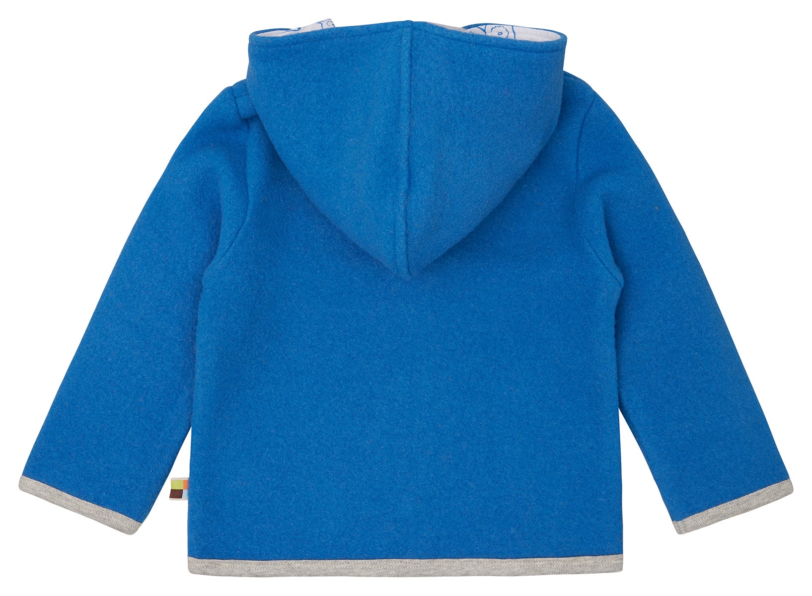 Wool fleece jacket with hood