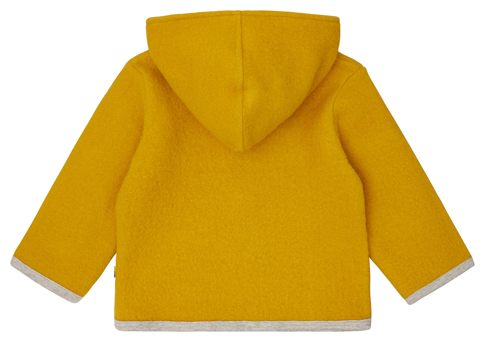 Wool fleece jacket with hood