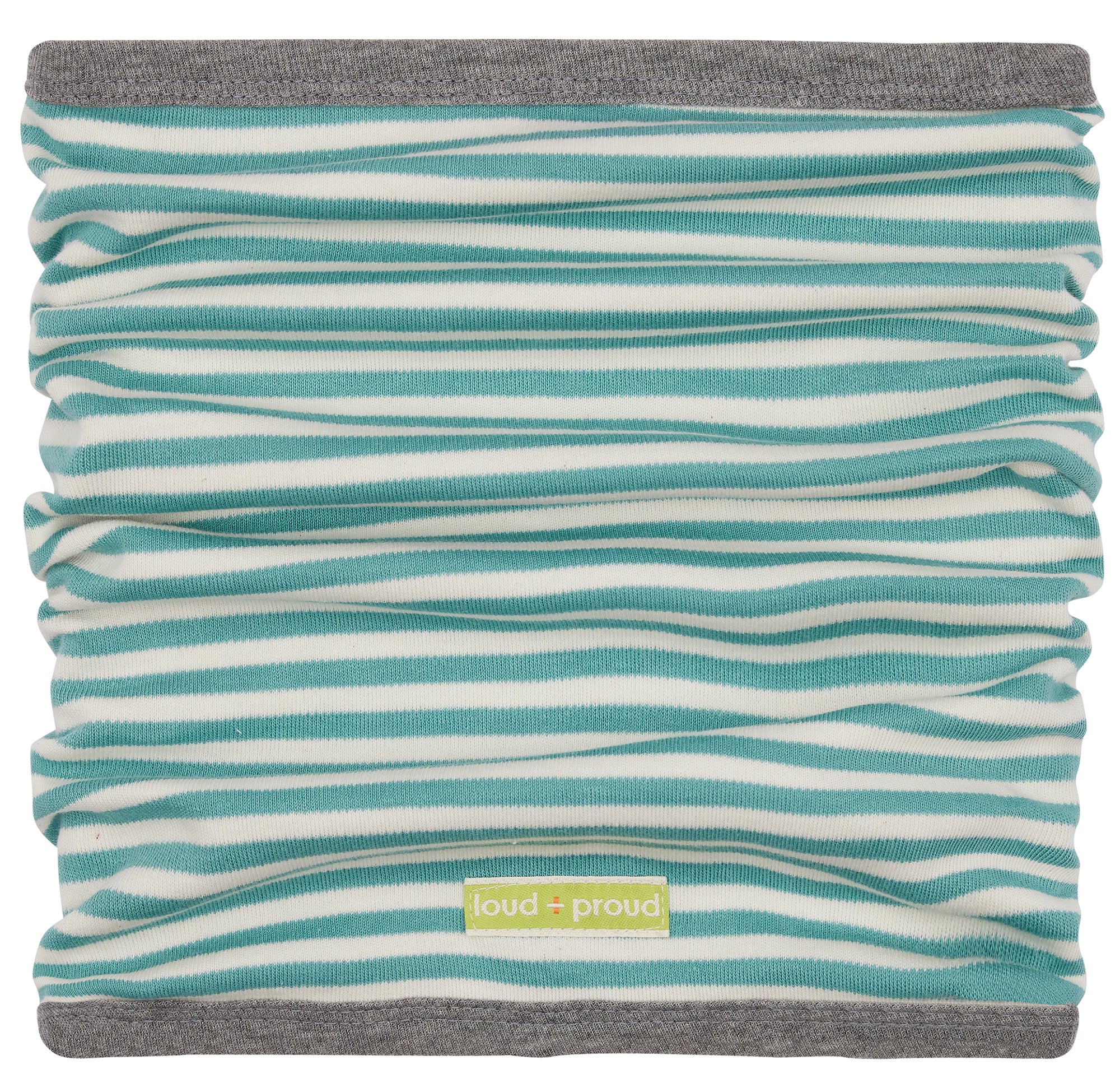 Reversible tube scarf made of interlock Reversible tube scarf made of interlock