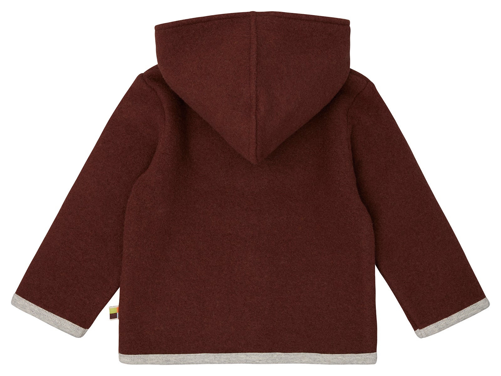 Wool fleece jacket with hood